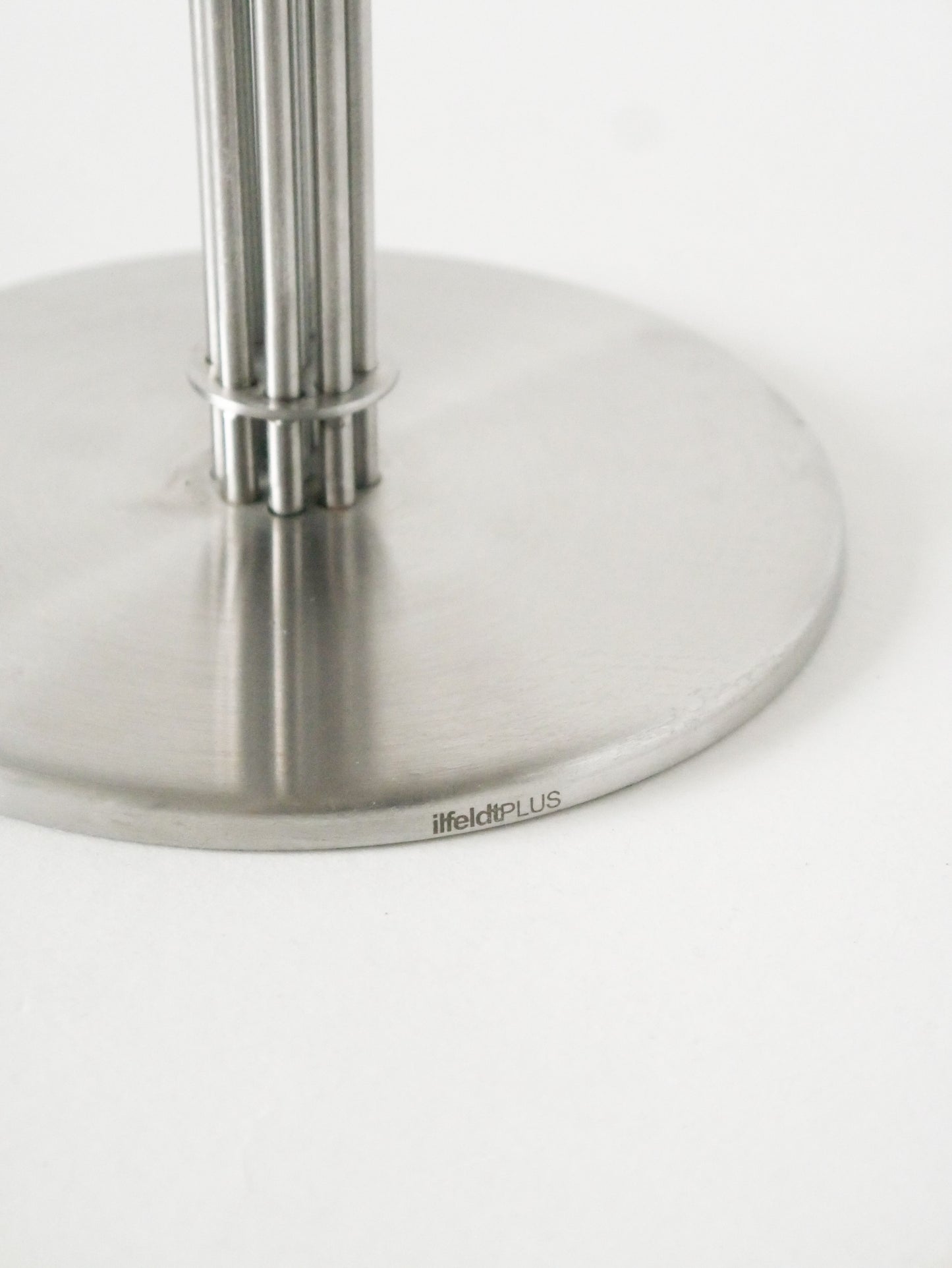 Chandelier en alu brossé, Design, 1980