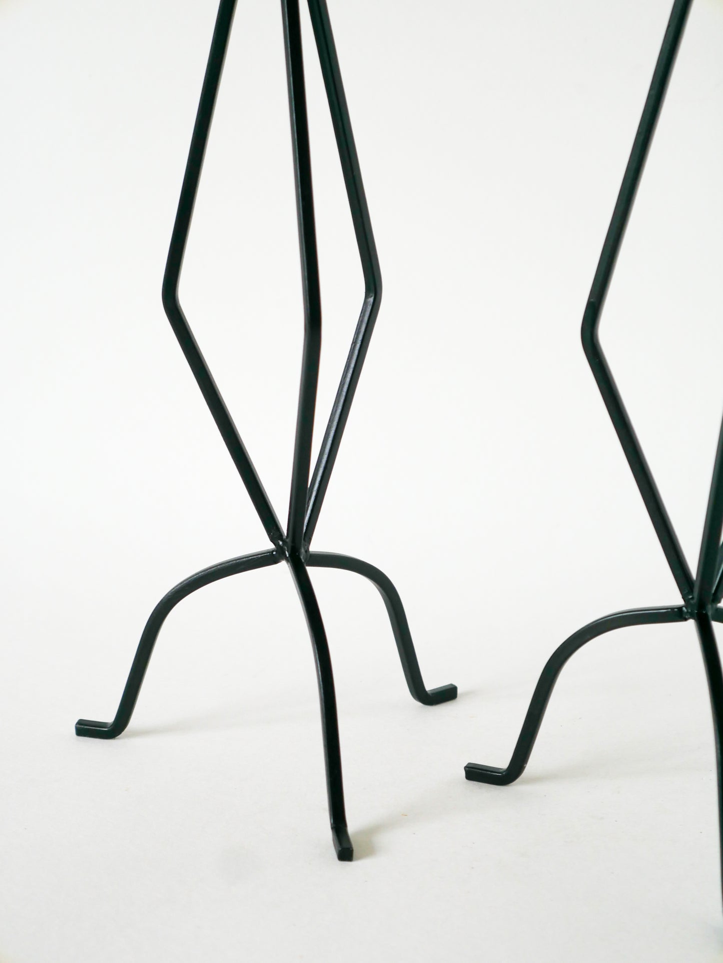 Paire de chandeliers sculpturaux en fer forgé, Brutalistes, 1970