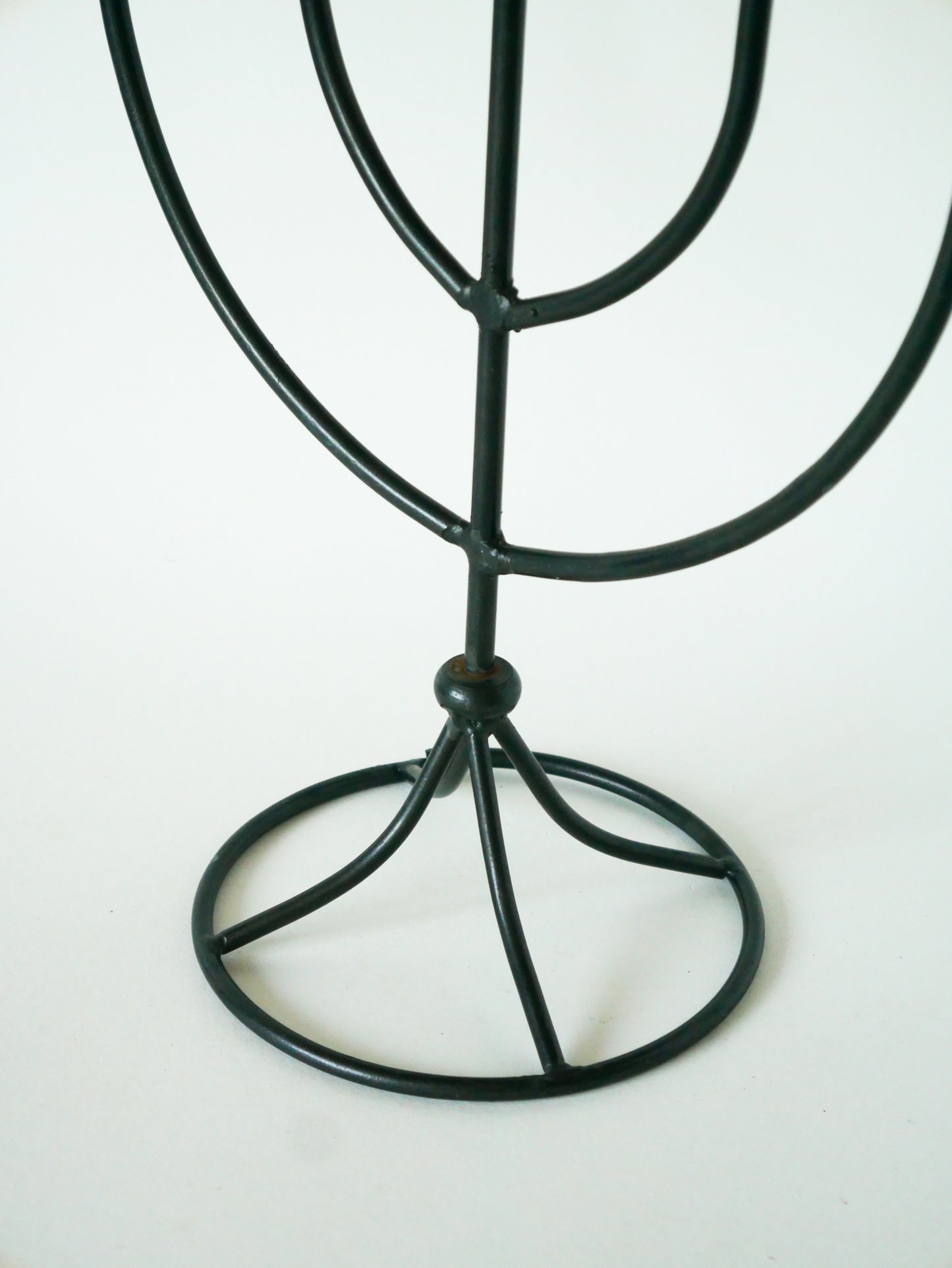 Grand chandelier en fer Noir, Brutaliste, 1970
