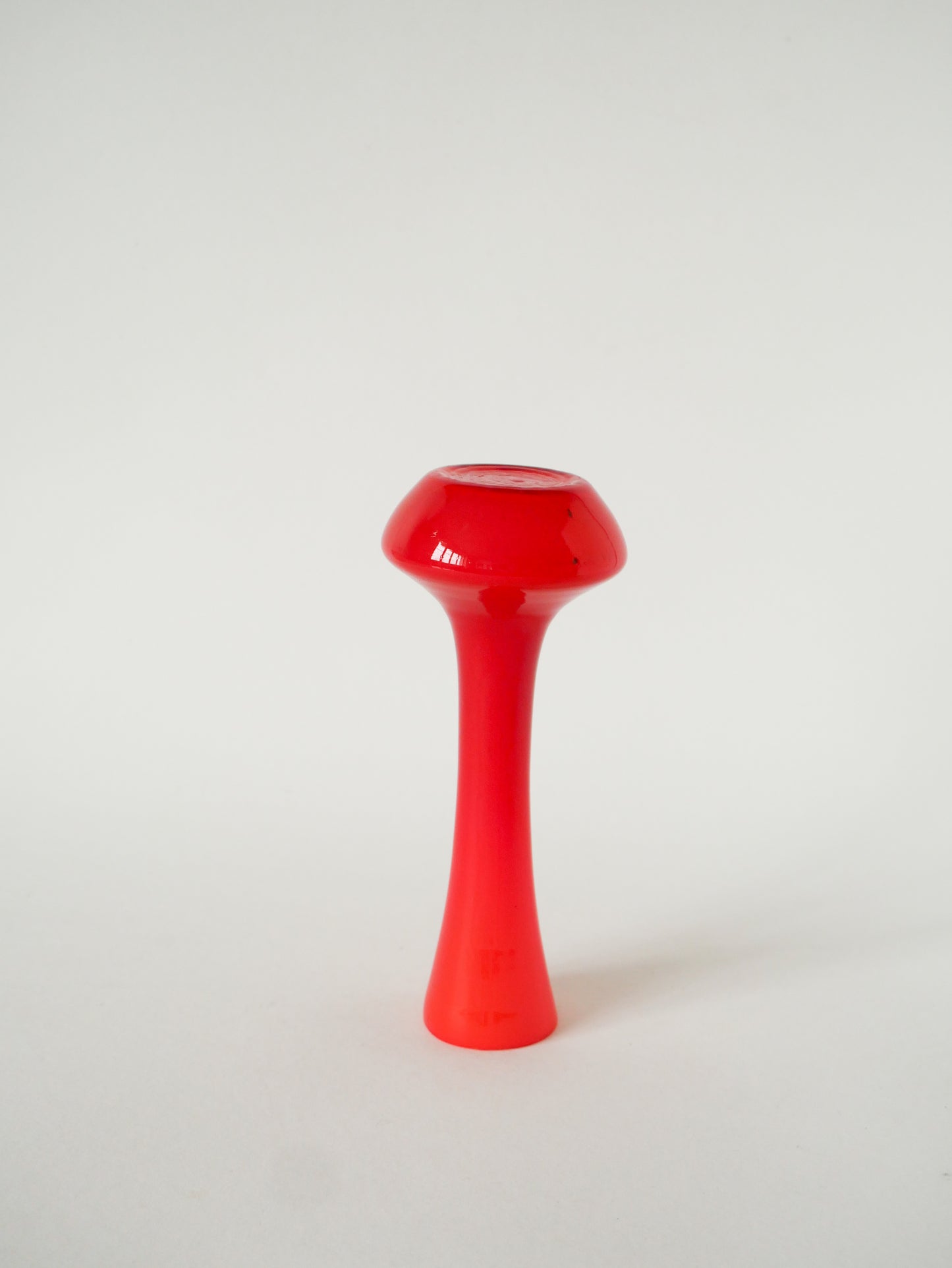 Vase en opaline, Rouge Orangé, Design, 1970