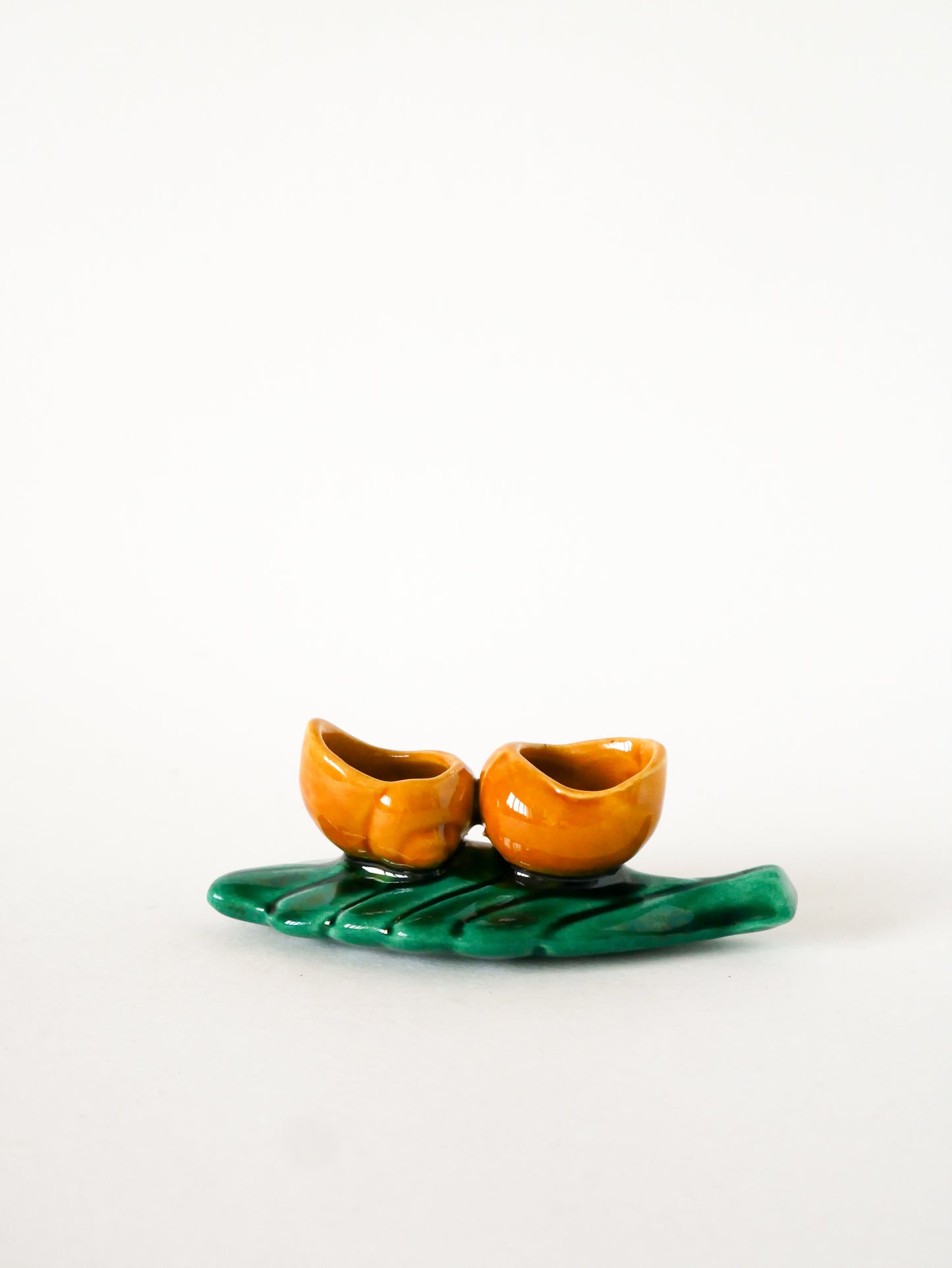 Mini plat de présentation en barbotine, modèle Escargot, 1970