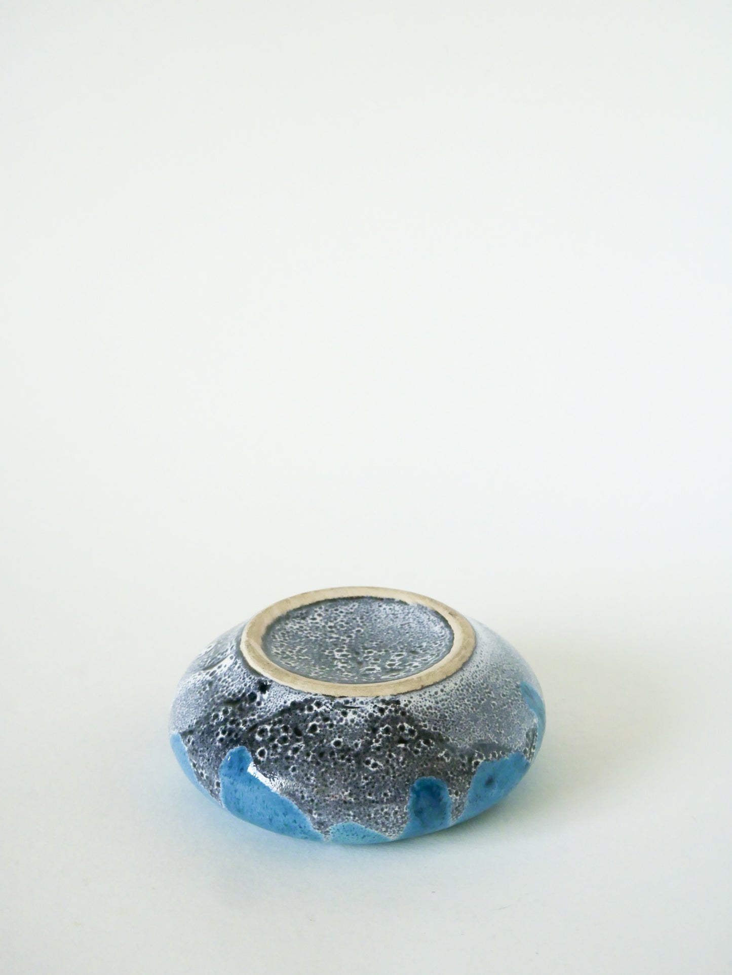 Vide-poche en céramique, Bleu & Gris, 1970