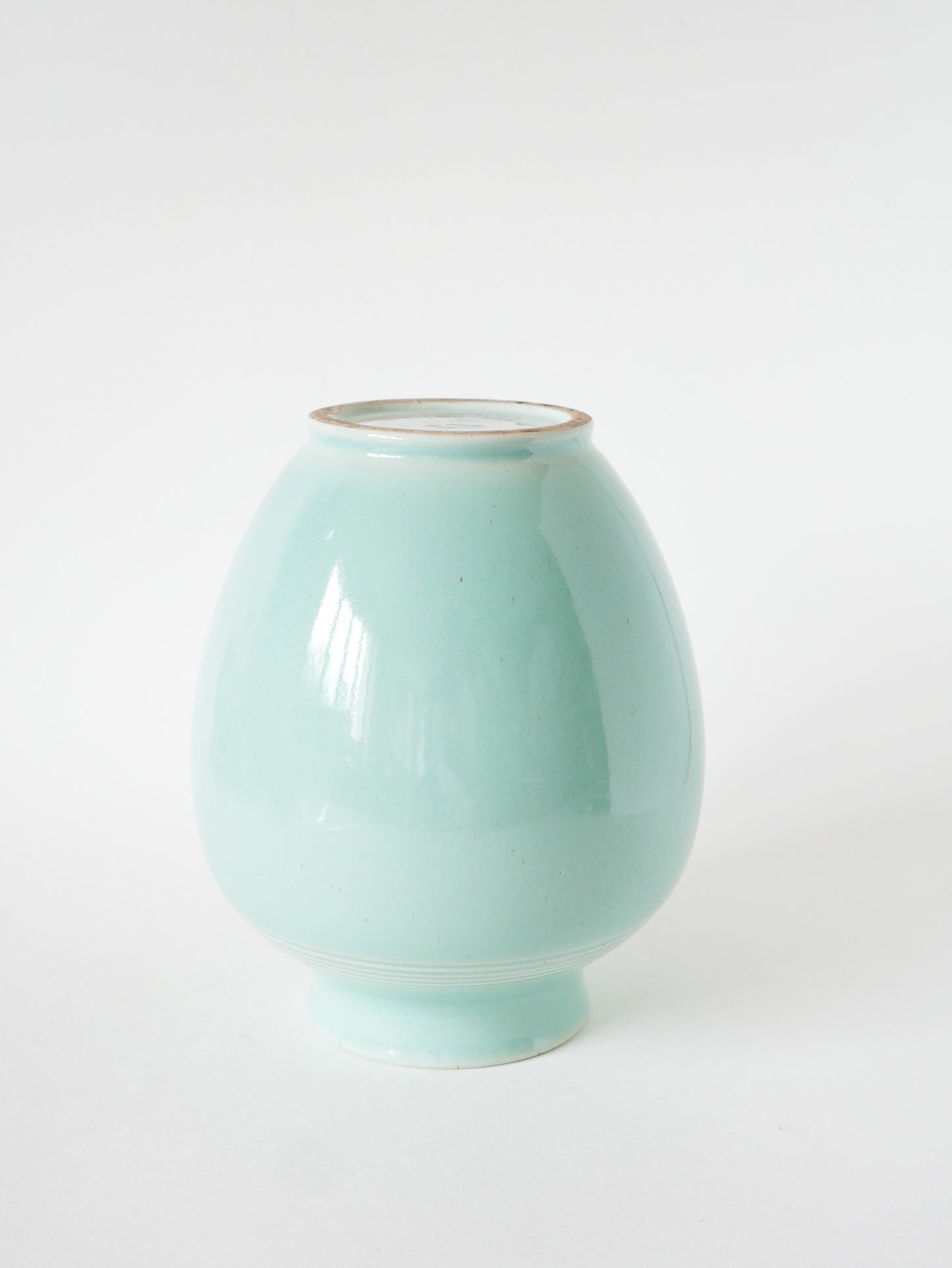 Très grand vase en céramique, Bleu Ciel, Made in England, 1960