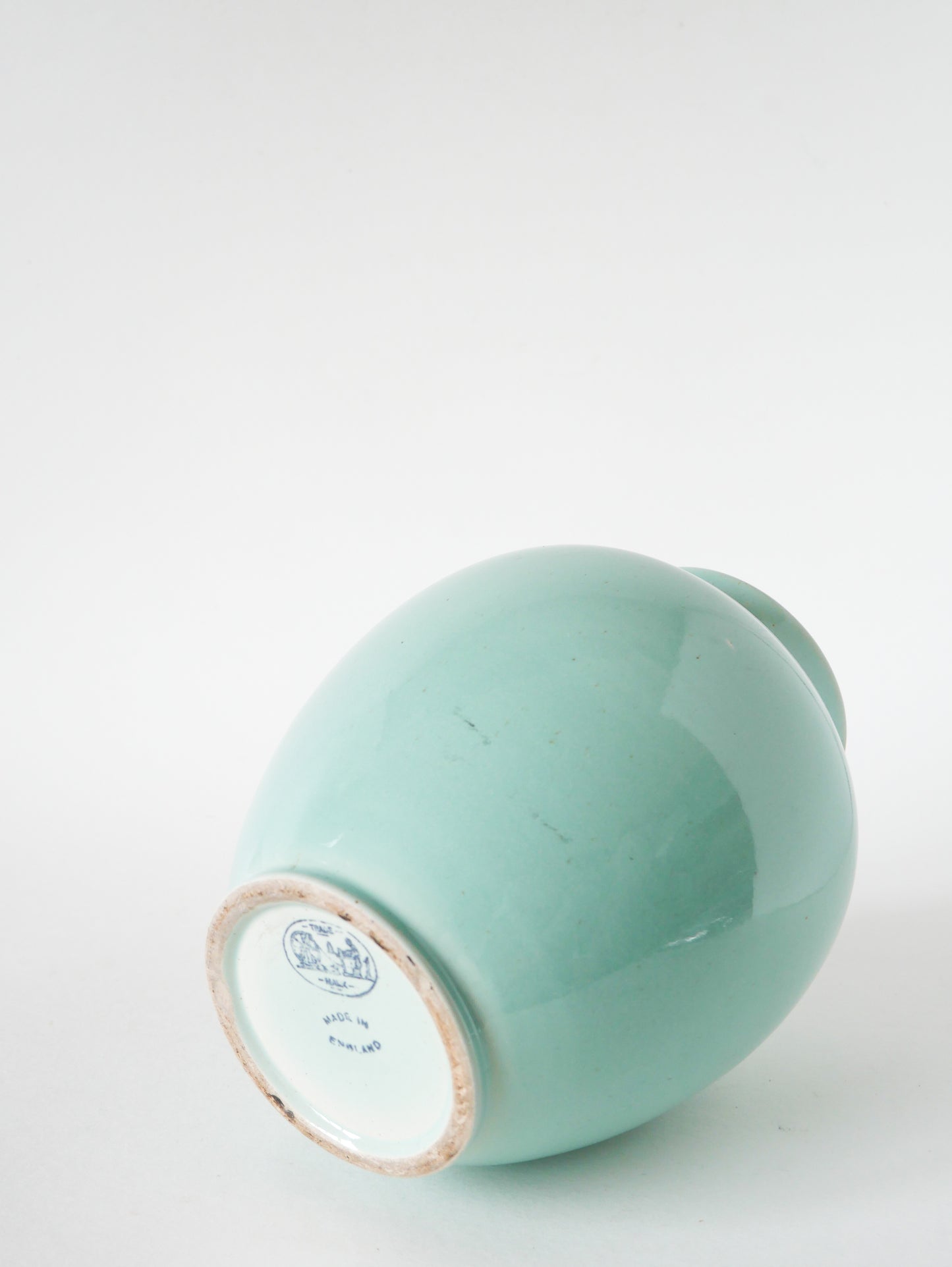 Très grand vase en céramique, Bleu Ciel, Made in England, 1960