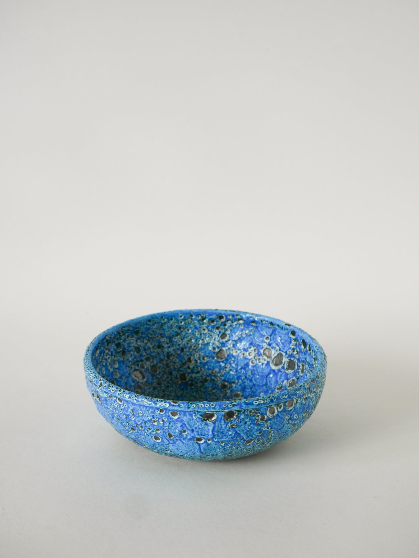 Vide-poche en Fat Lava, Bleu, 1970 - 15 X 5.5 cm