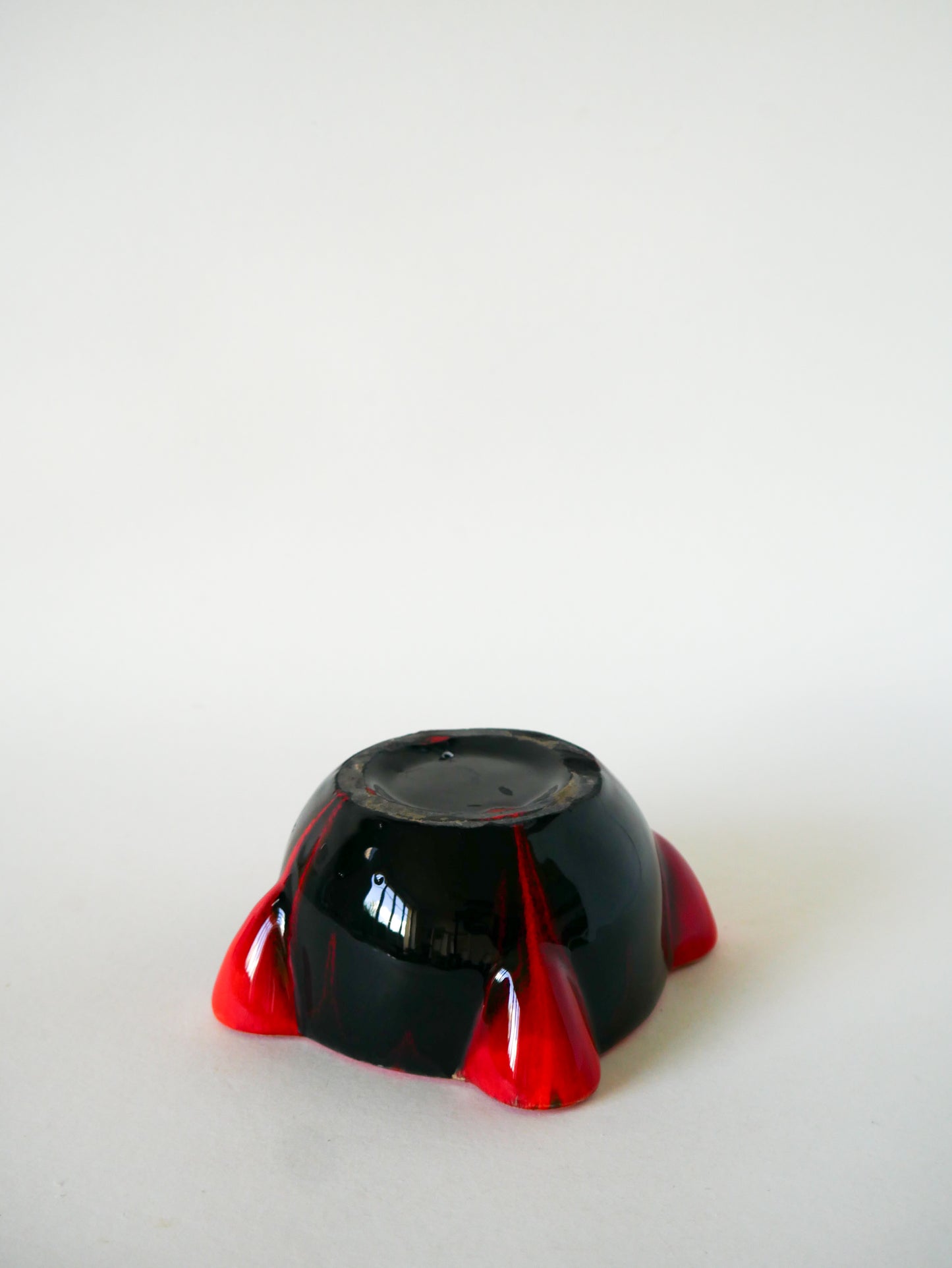 Mortier en céramique, Noir & Rouge, 1970