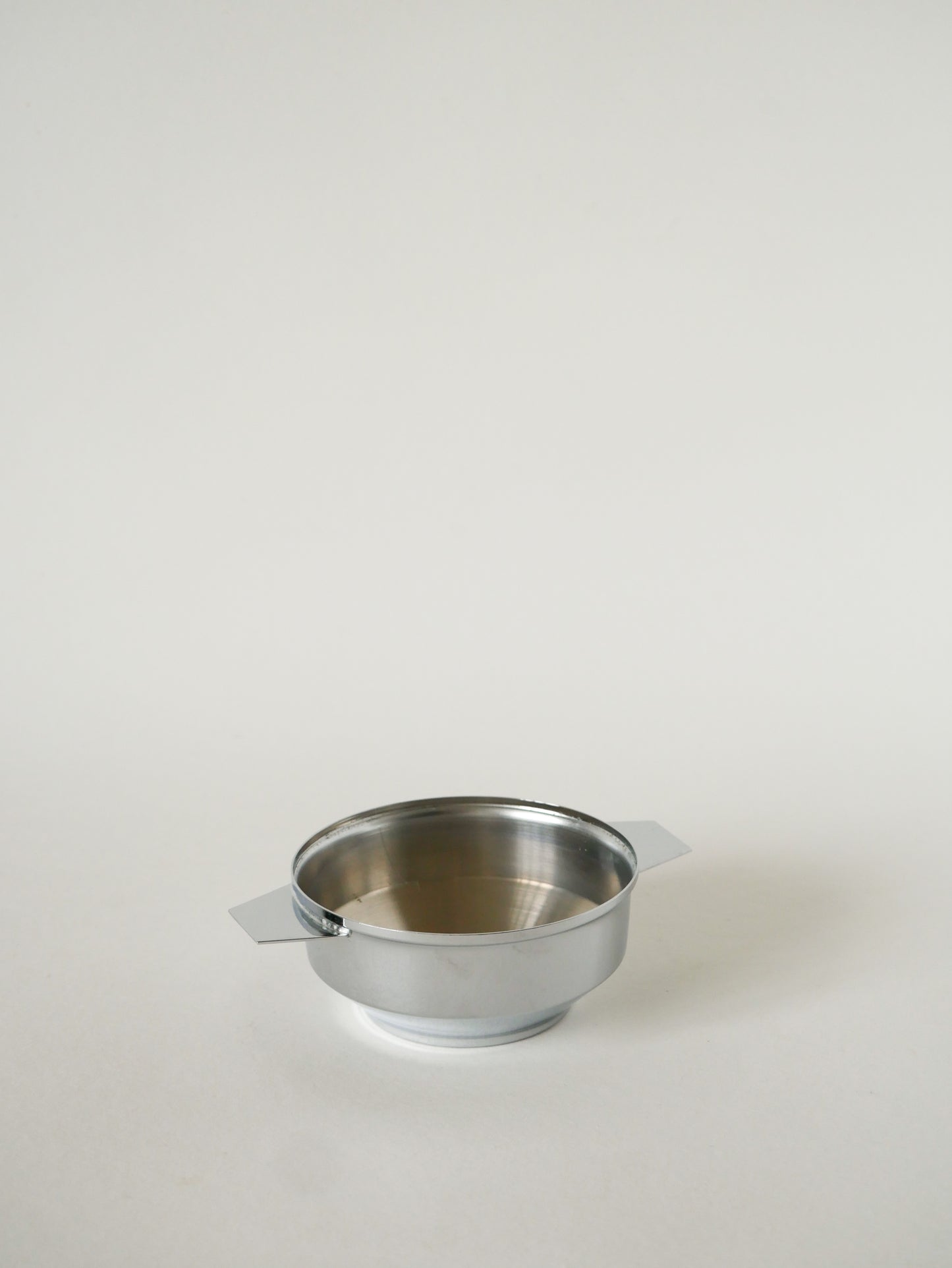 Boîte sucrier en inox, Art Déco, 1950