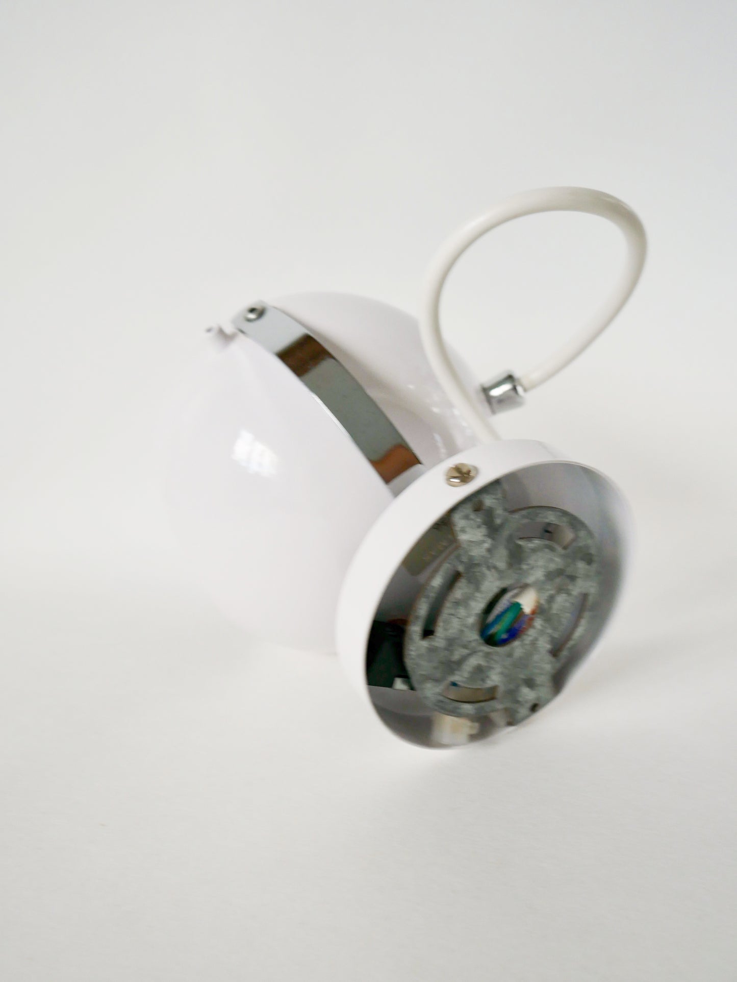 Applique EyeBall Space Age blanche, 1970