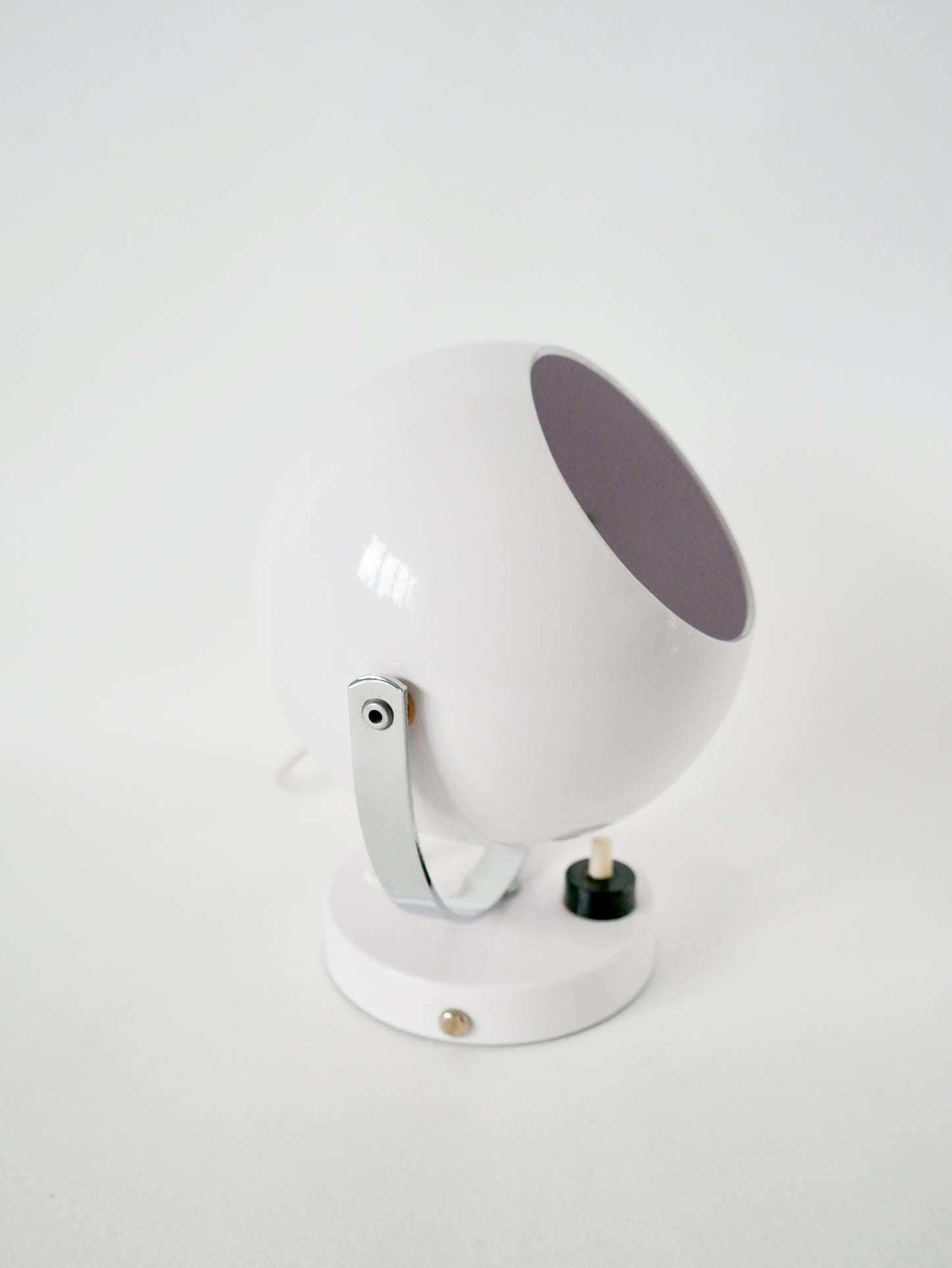 Applique EyeBall Space Age blanche, 1970