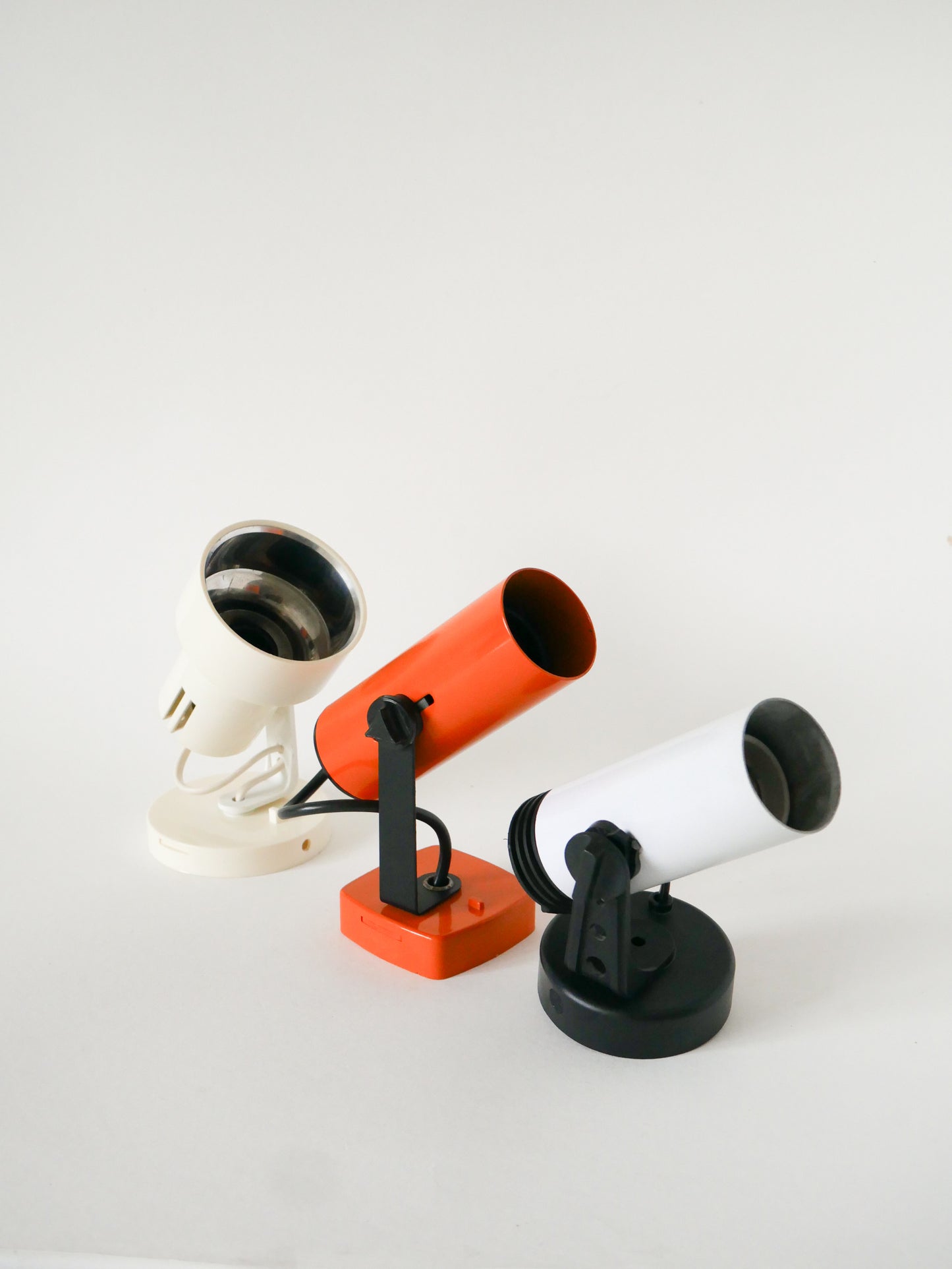 Applique Spot en métal, Blanc, 1970