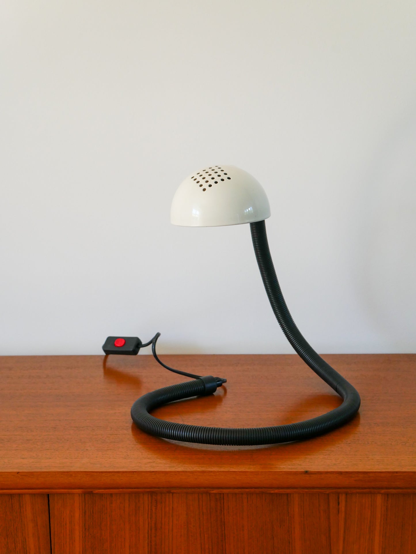Lampe de bureau, en métal, Noir & Blanc, Cobra, 1980