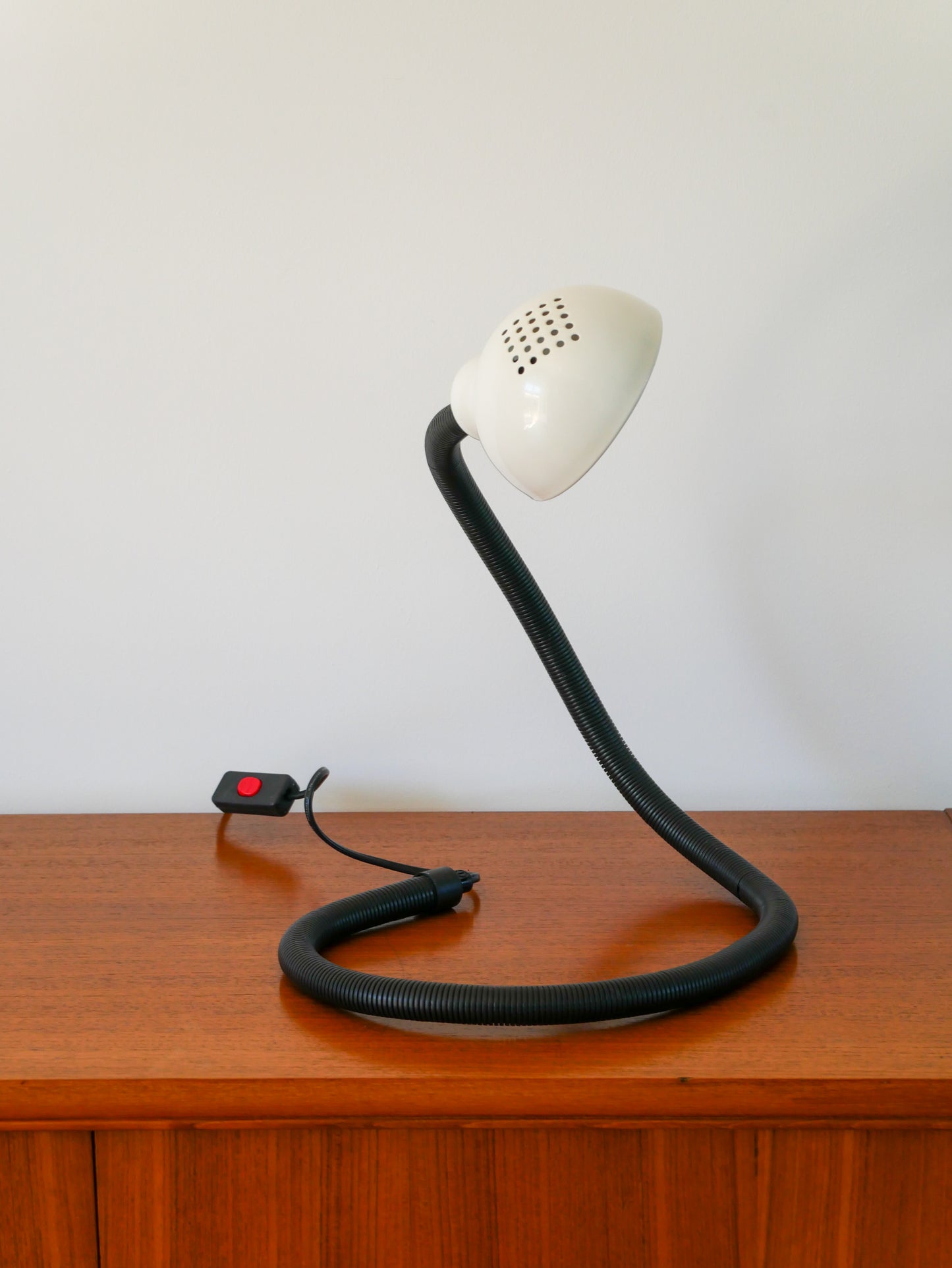 Lampe de bureau, en métal, Noir & Blanc, Cobra, 1980