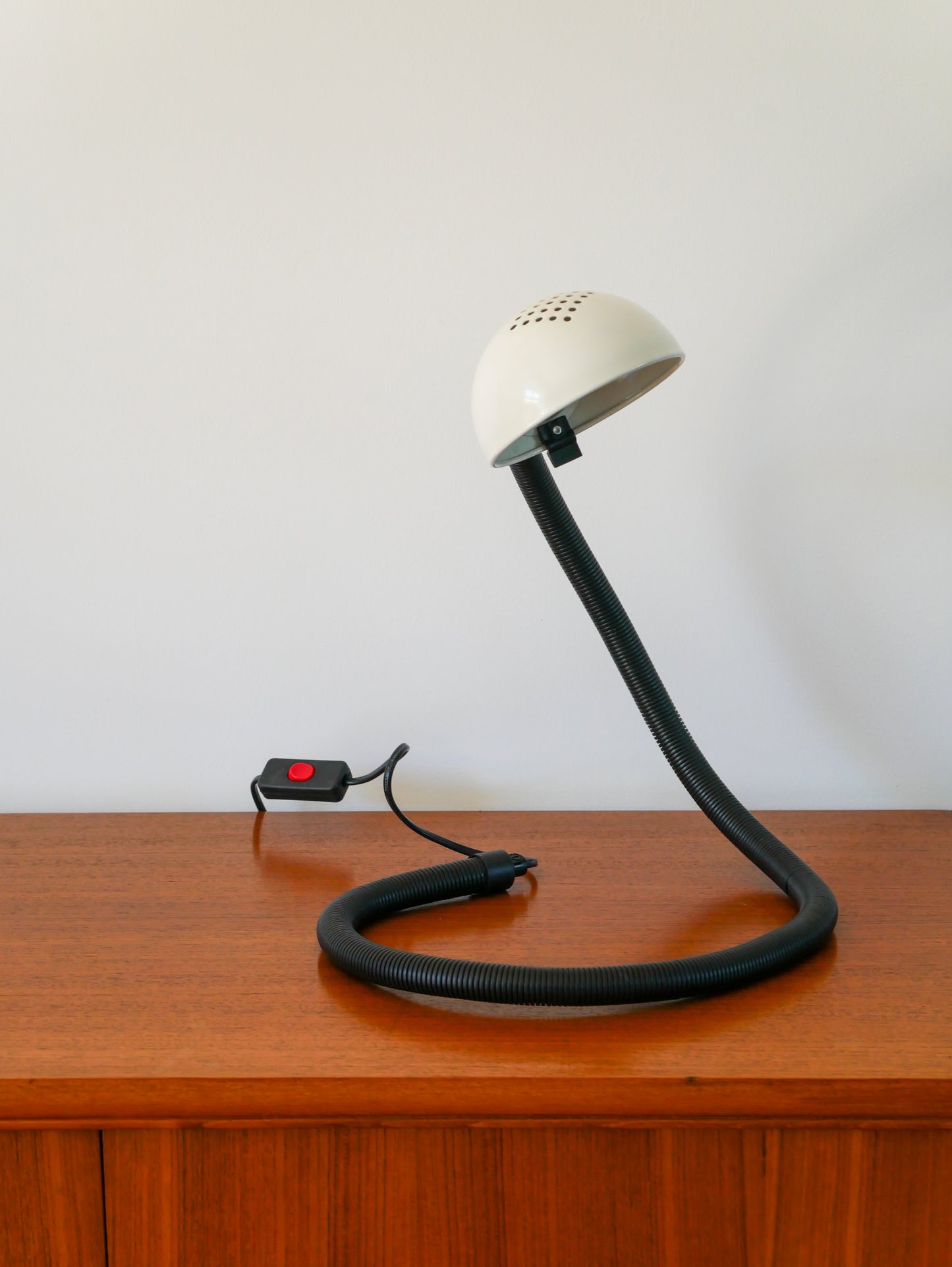 Lampe de bureau, en métal, Noir & Blanc, Cobra, 1980