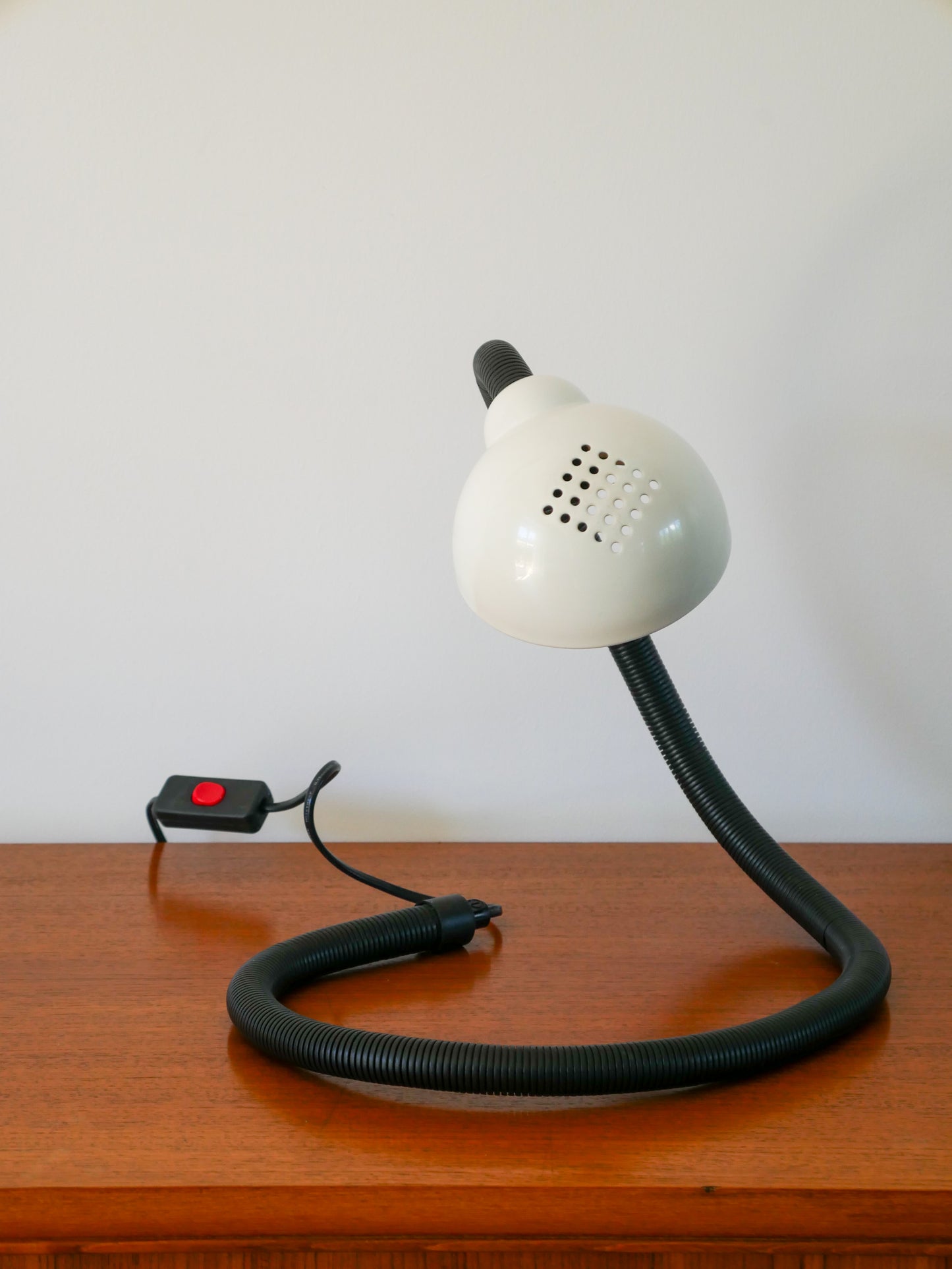 Lampe de bureau, en métal, Noir & Blanc, Cobra, 1980