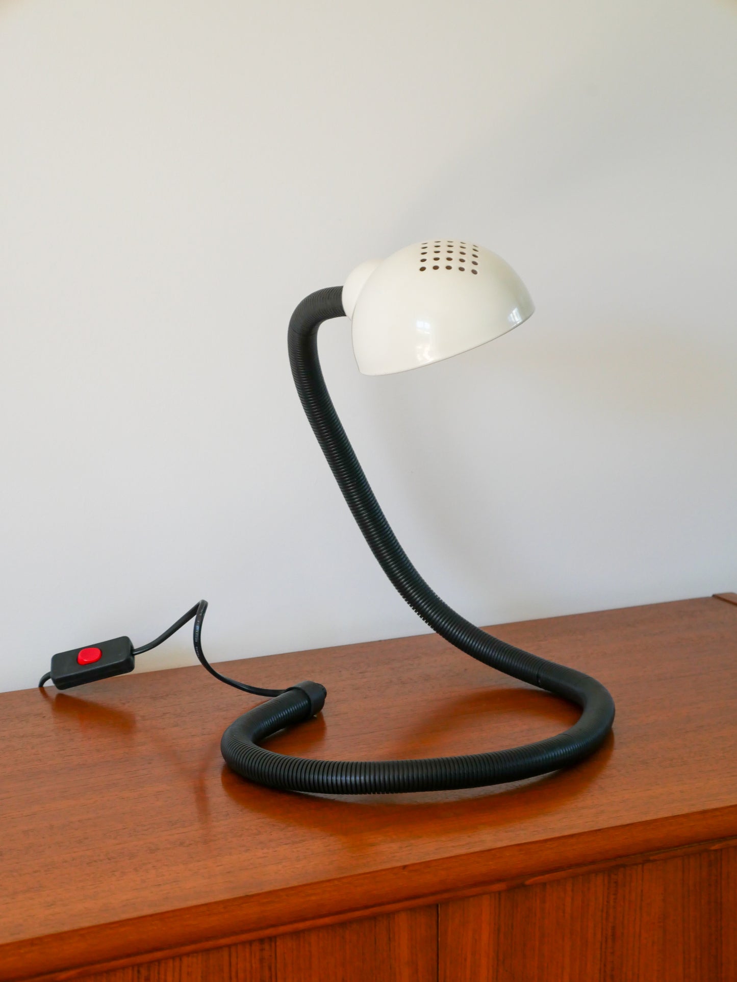 Lampe de bureau, en métal, Noir & Blanc, Cobra, 1980