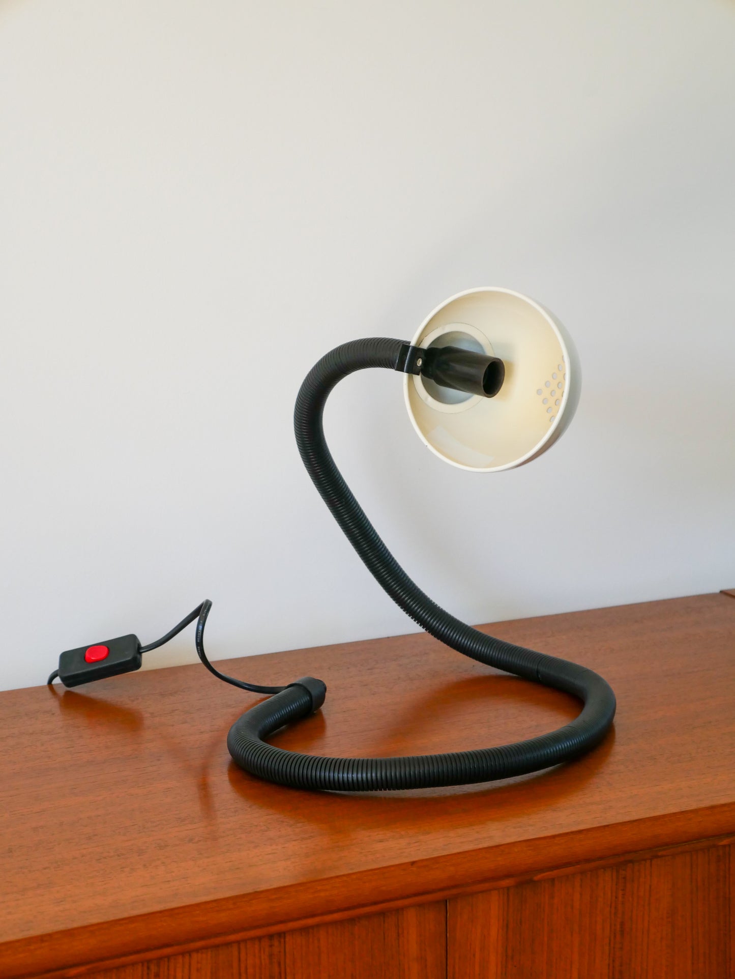 Lampe de bureau, en métal, Noir & Blanc, Cobra, 1980