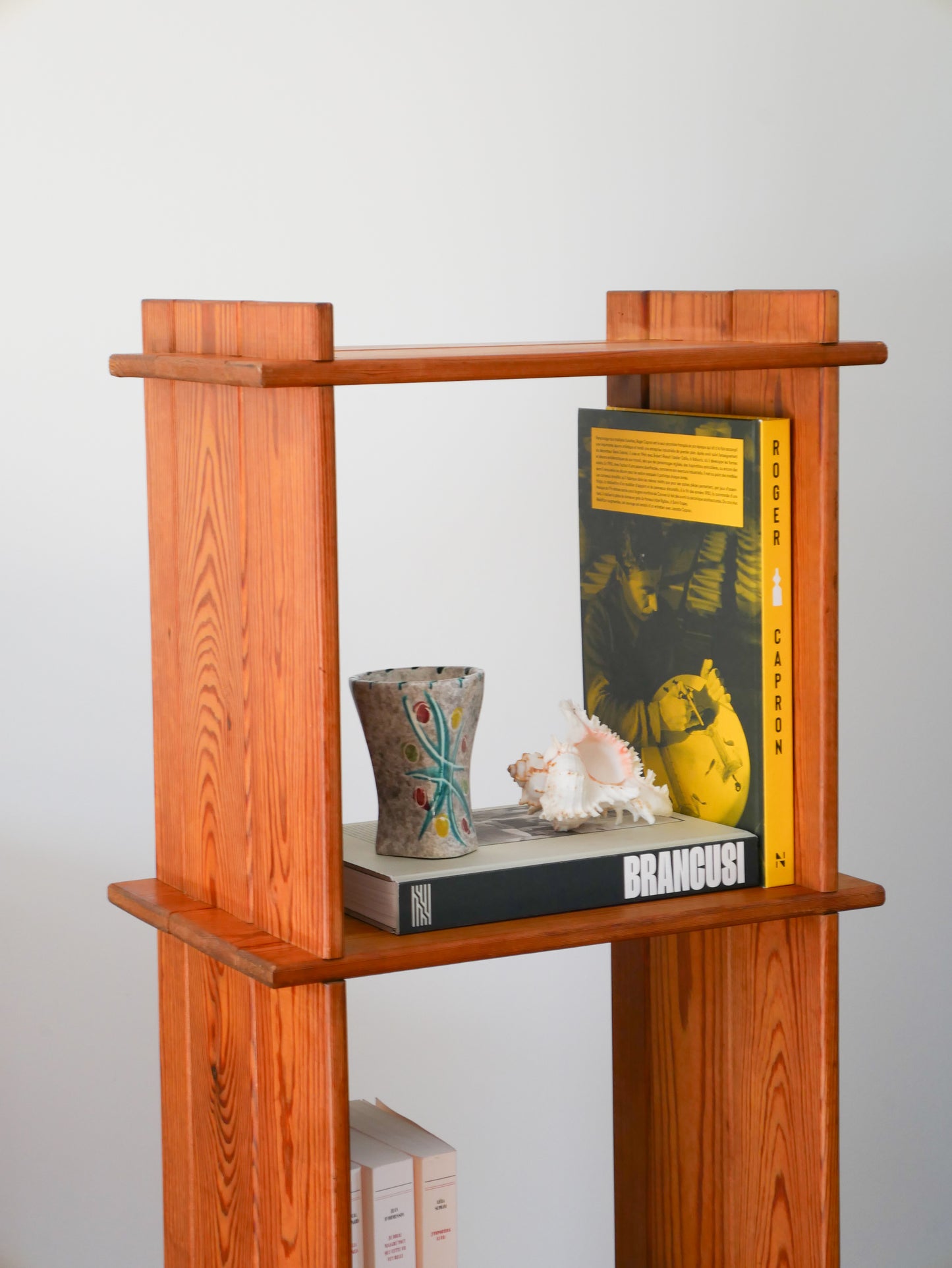 Étagère en pin, sur pieds ou à poser, 1980