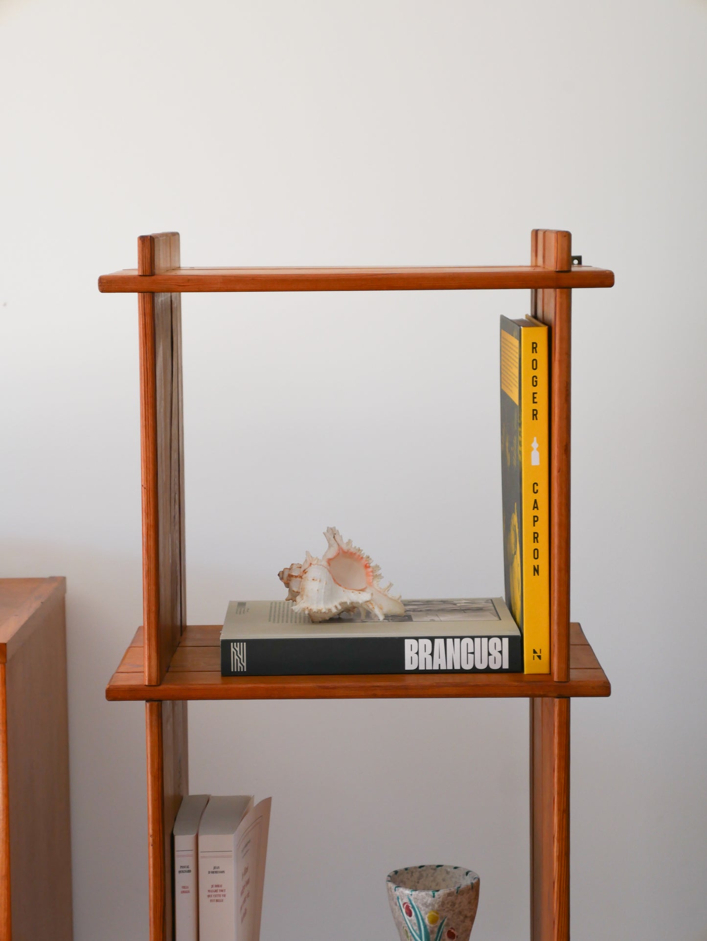 Étagère en pin, sur pieds ou à poser, 1980