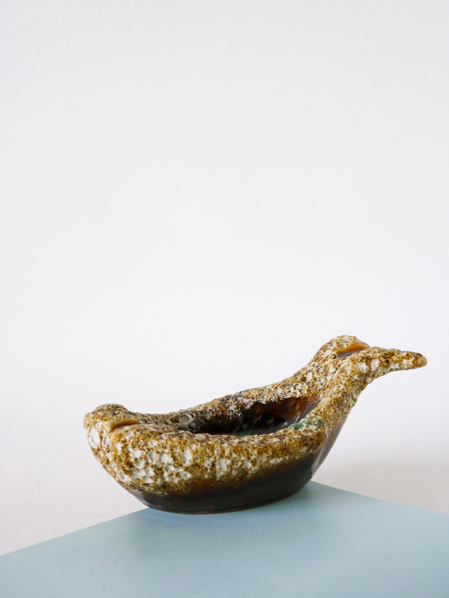 Vide-poche cendrier en Fat Lava, forme de Poisson, 1970