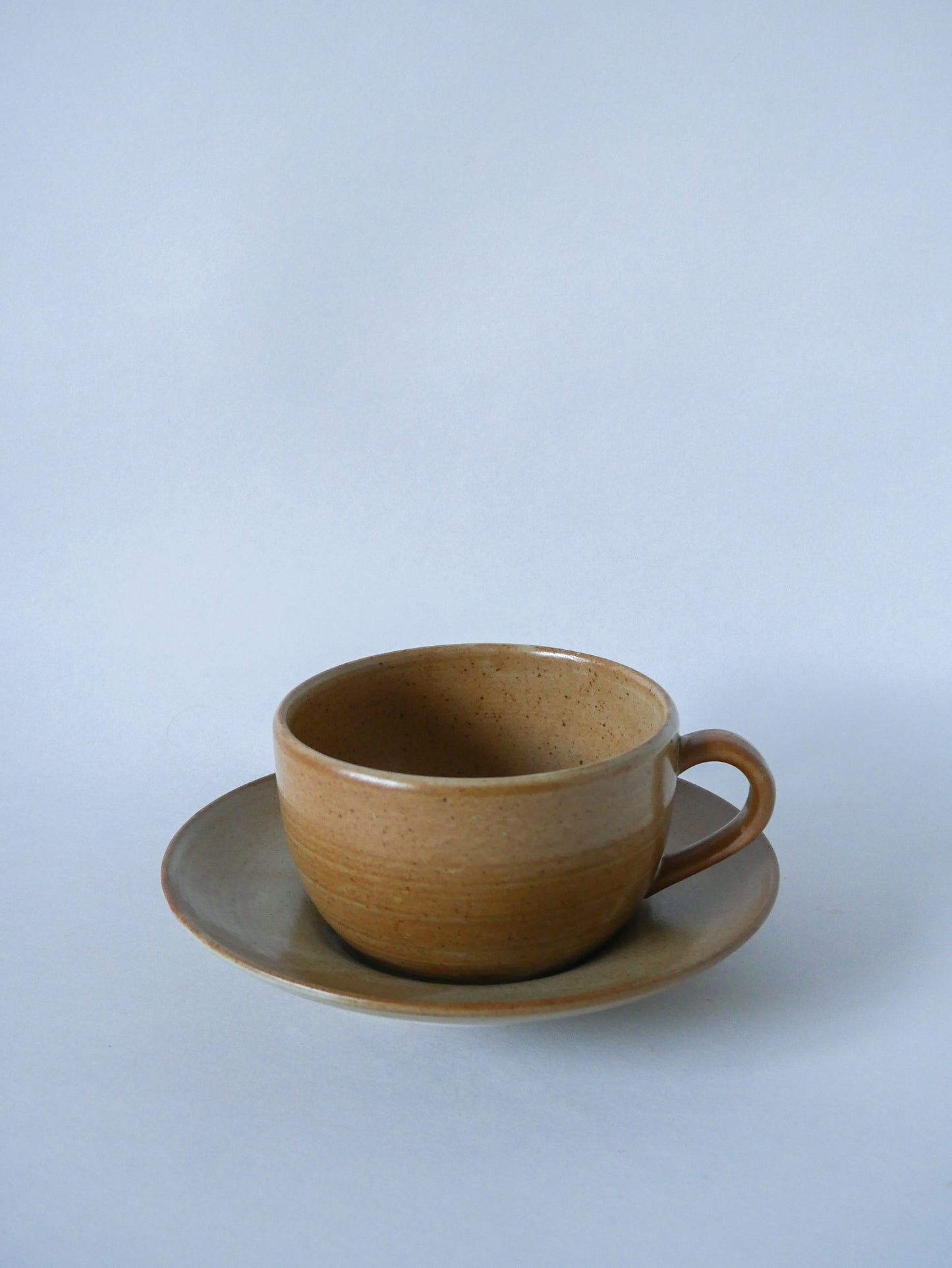 Grande tasse déjeuner en grès 1970