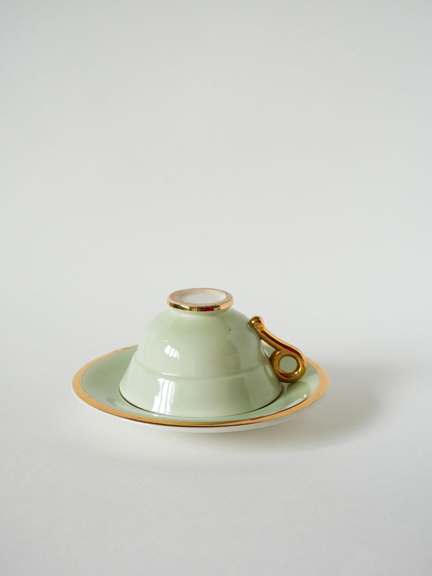 Déjeuner pastel Vert Menthe et doré, 1950