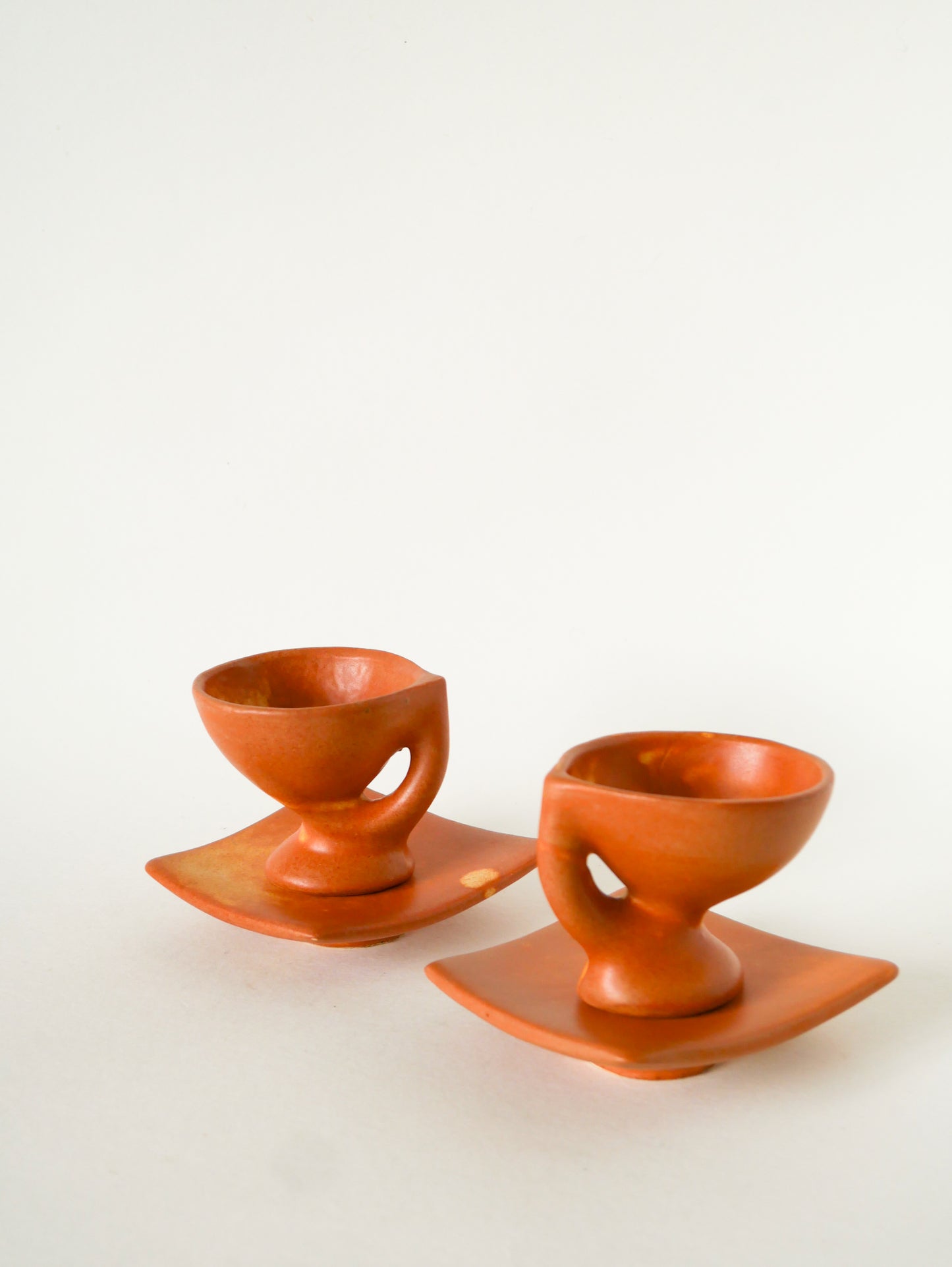 Service à café en grès, Forme Libre, Vallauris, 1970
