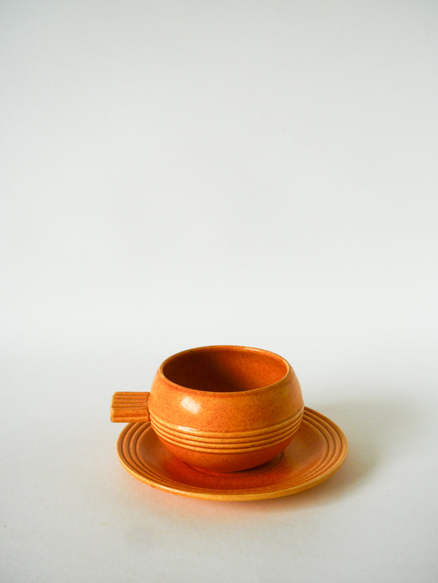 Paire de déjeuners en grès, Made in France, 1970
