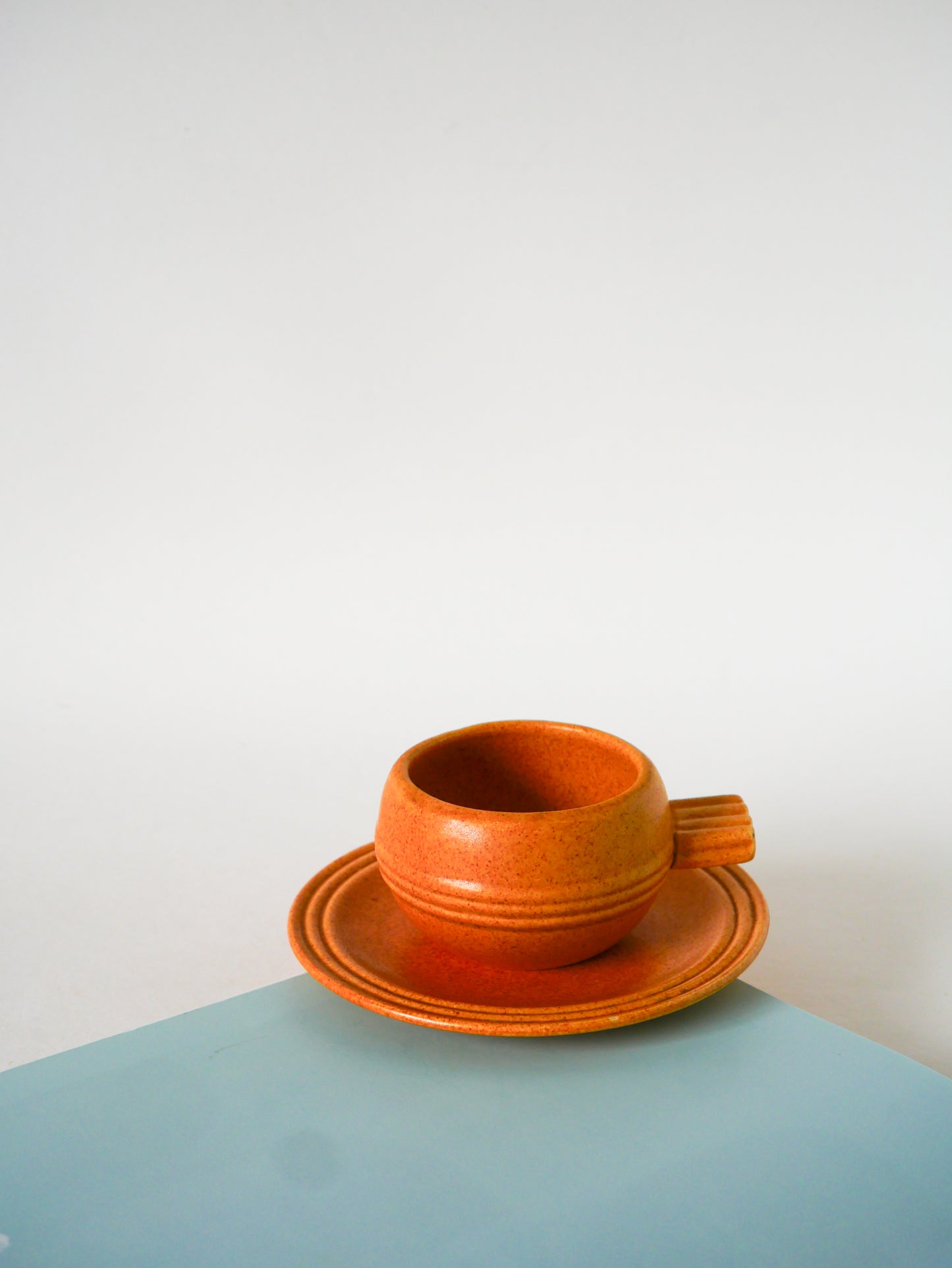 Paire de déjeuners en grès, Made in France, 1970