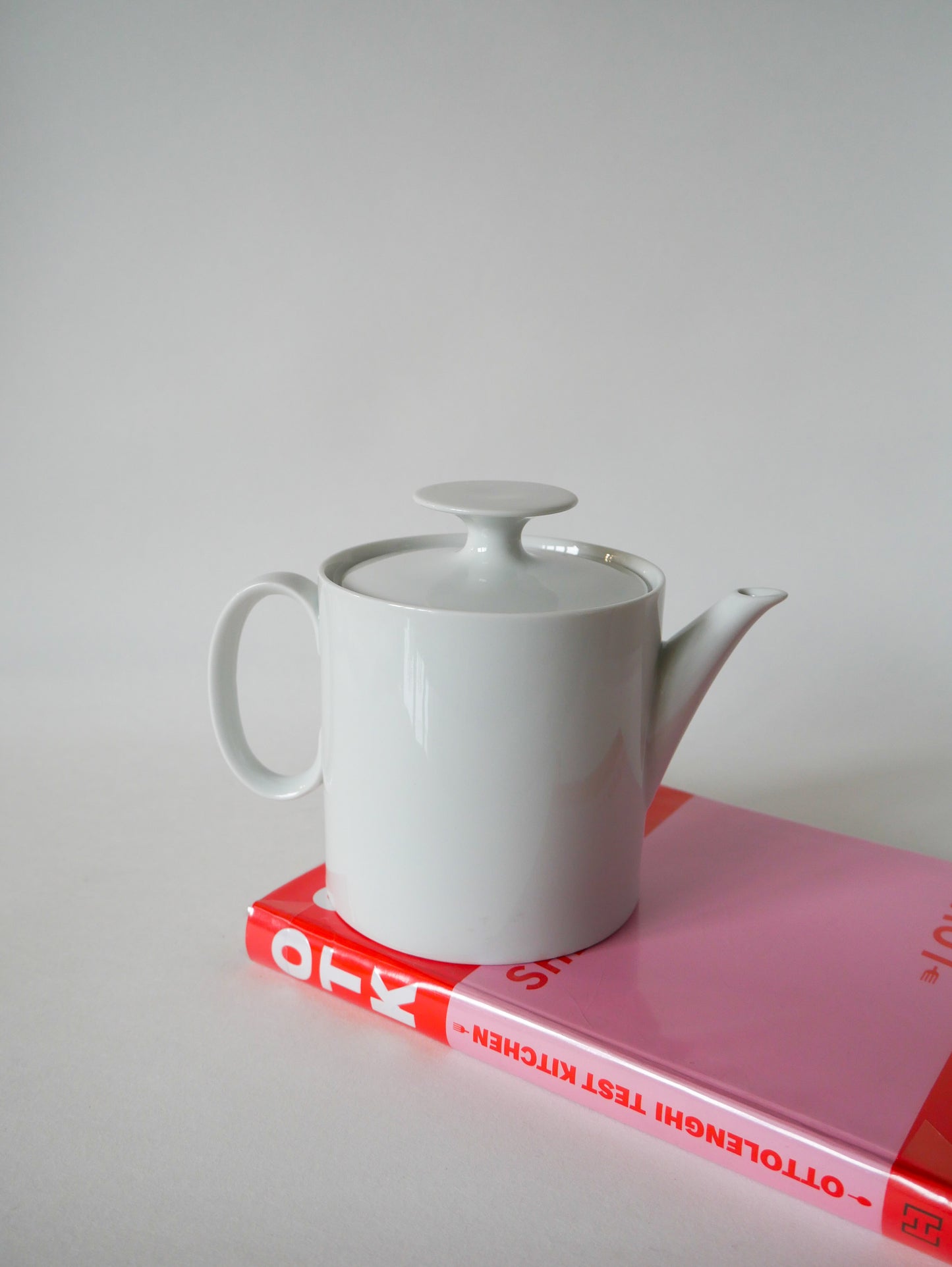 Théière et sucrier en céramique blanc Germany Thomas Design Moderniste 1970