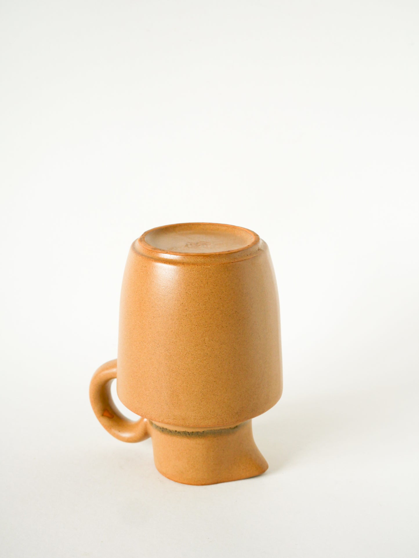 Pichet en grès Beige et Vert, Digoin Sarreguemines, 1970