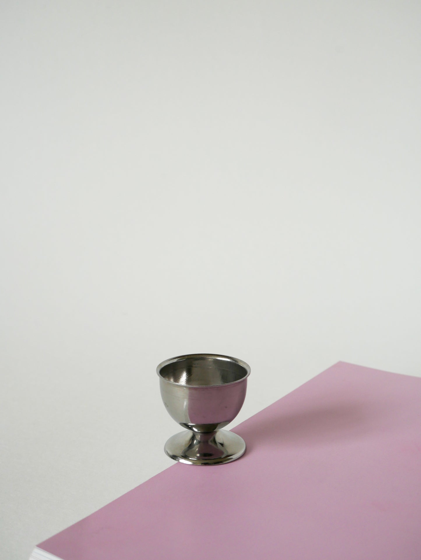 Lot de 6 coquetiers en inox, Design, 1970