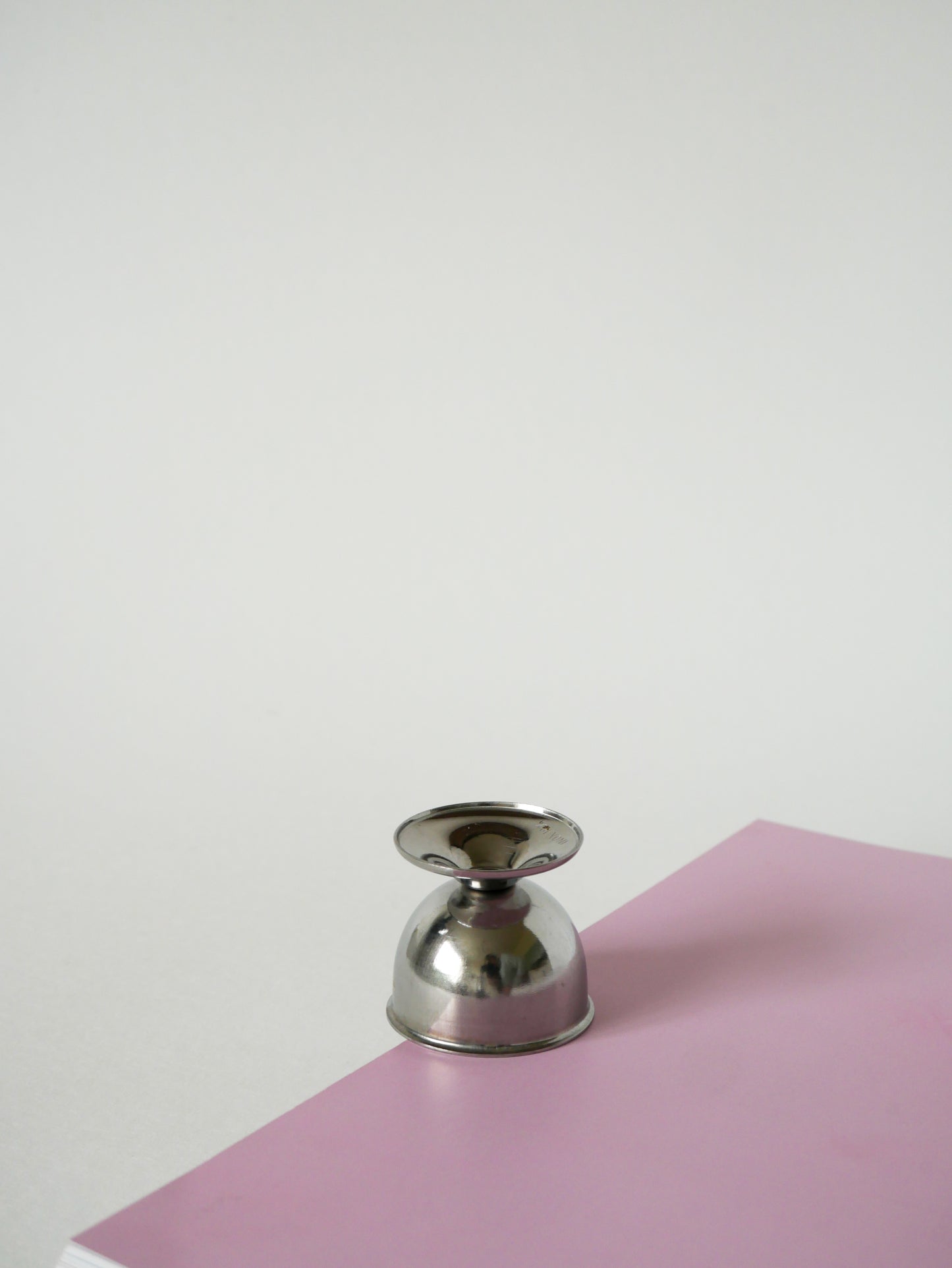 Lot de 6 coquetiers en inox, Design, 1970