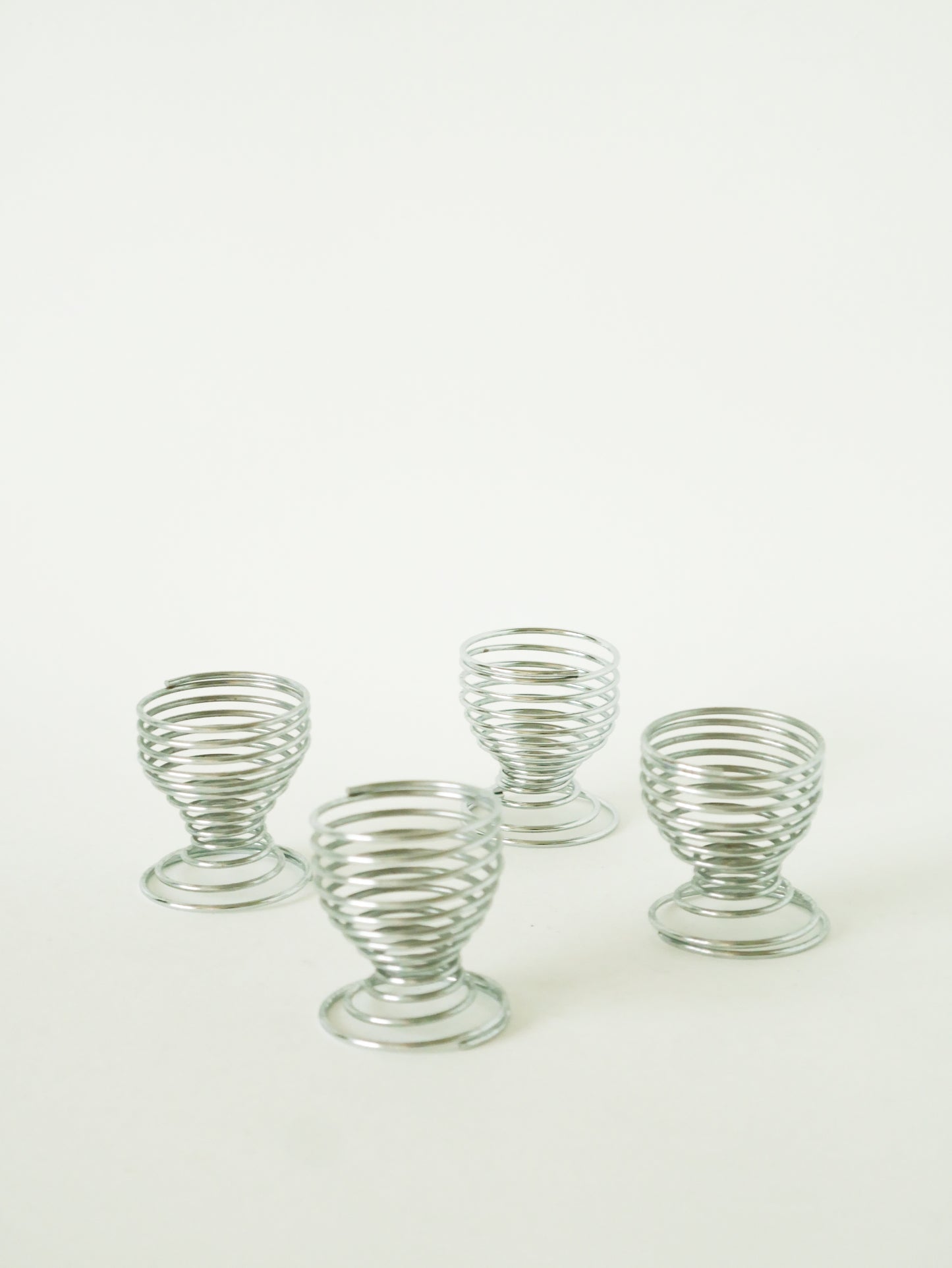 Lot de 4 coquetiers Spirales, Design, 1970