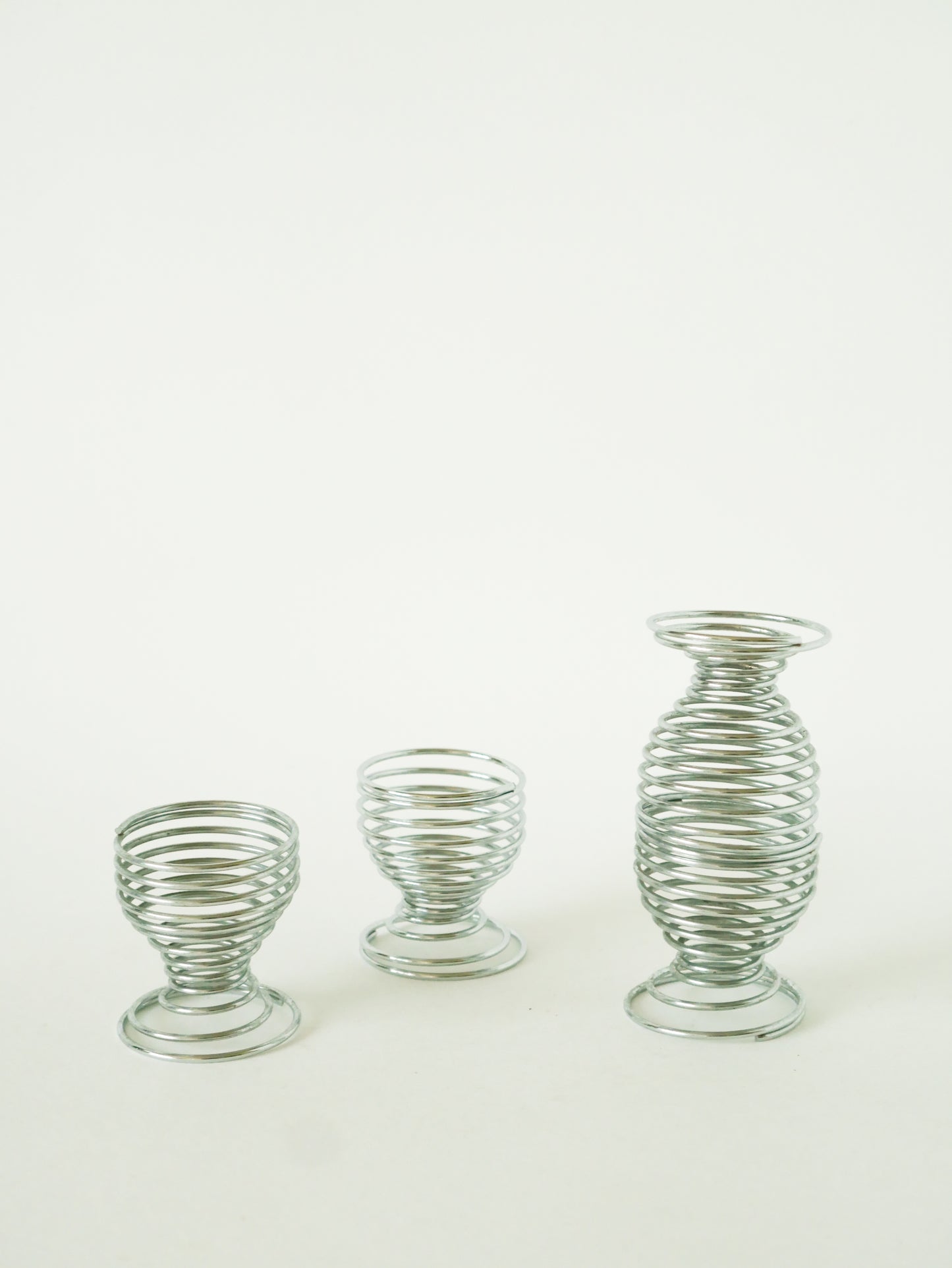 Lot de 4 coquetiers Spirales, Design, 1970