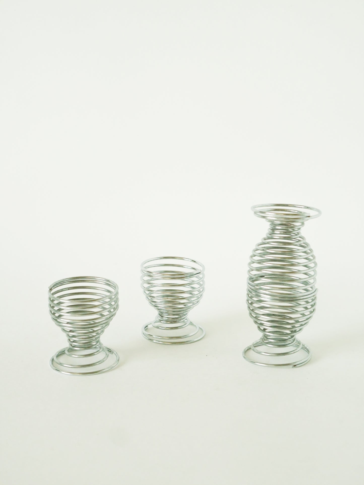 Lot de 4 coquetiers Spirales, Design, 1970