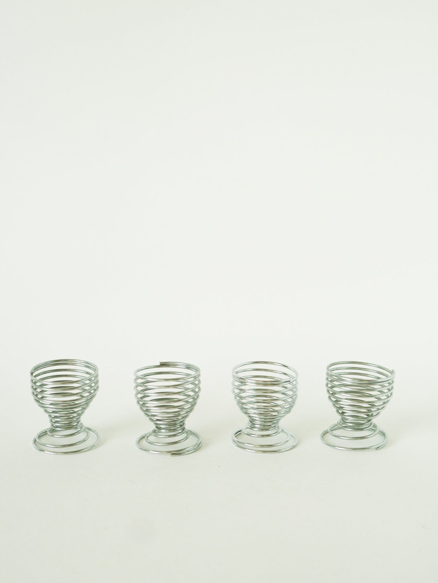 Lot de 4 coquetiers Spirales, Design, 1970