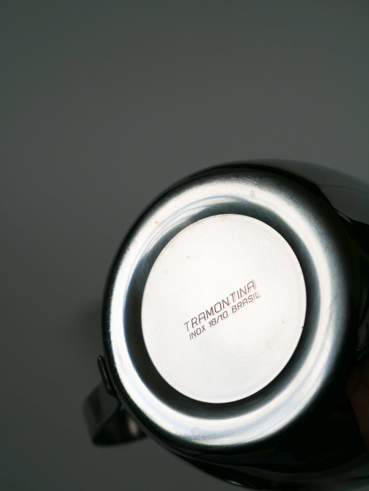 Paire de tasses à café en inox, Made in Brazil, Design, 1980
