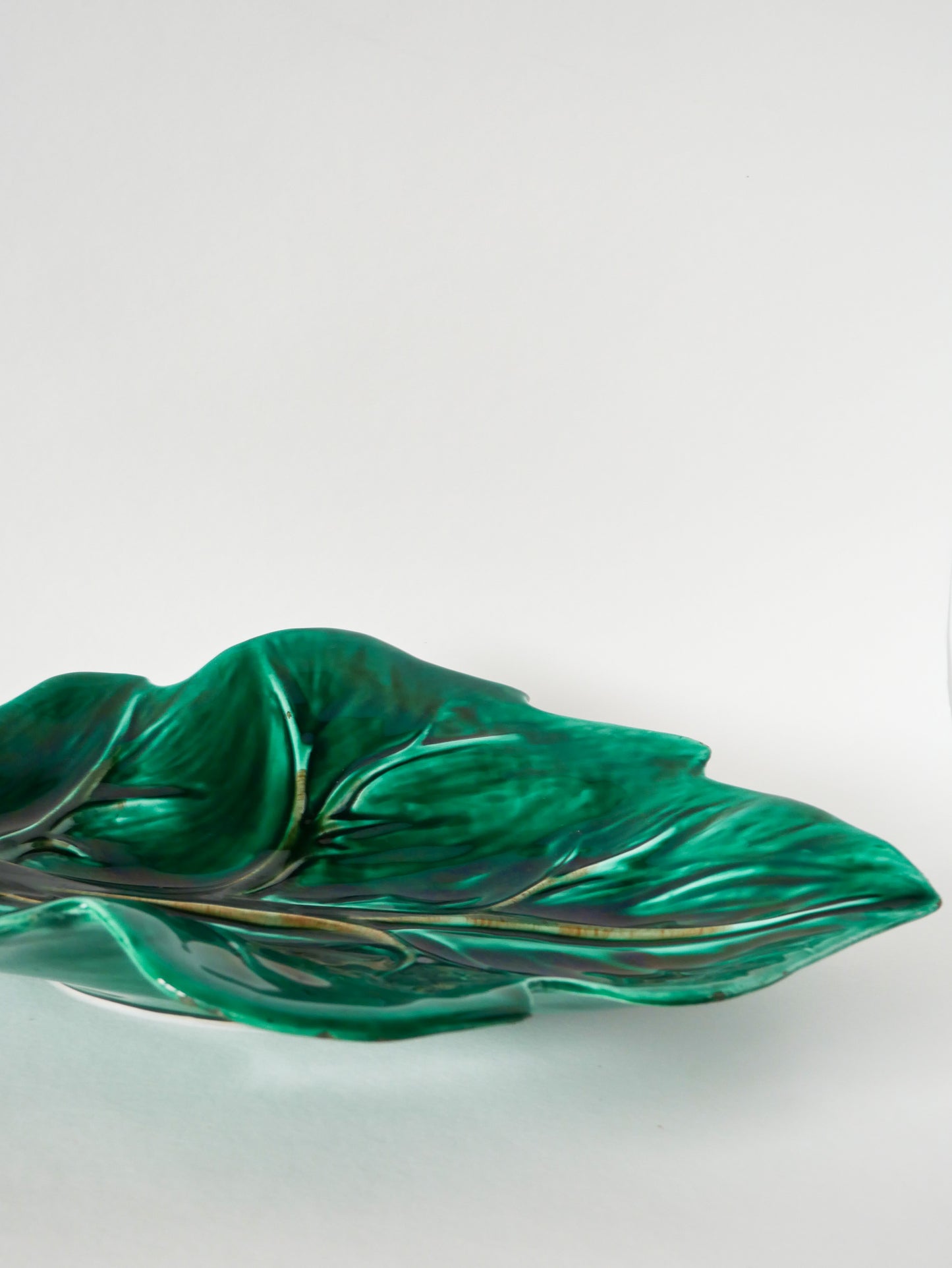 Géante coupe en barbotine / céramique modèle Feuille, Design, 1970