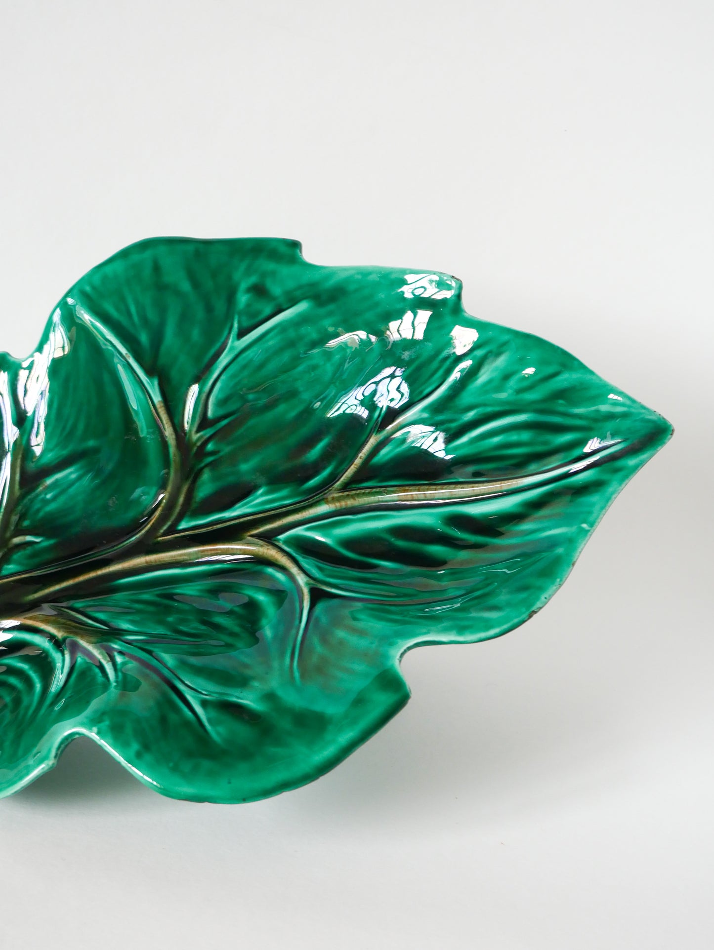 Géante coupe en barbotine / céramique modèle Feuille, Design, 1970