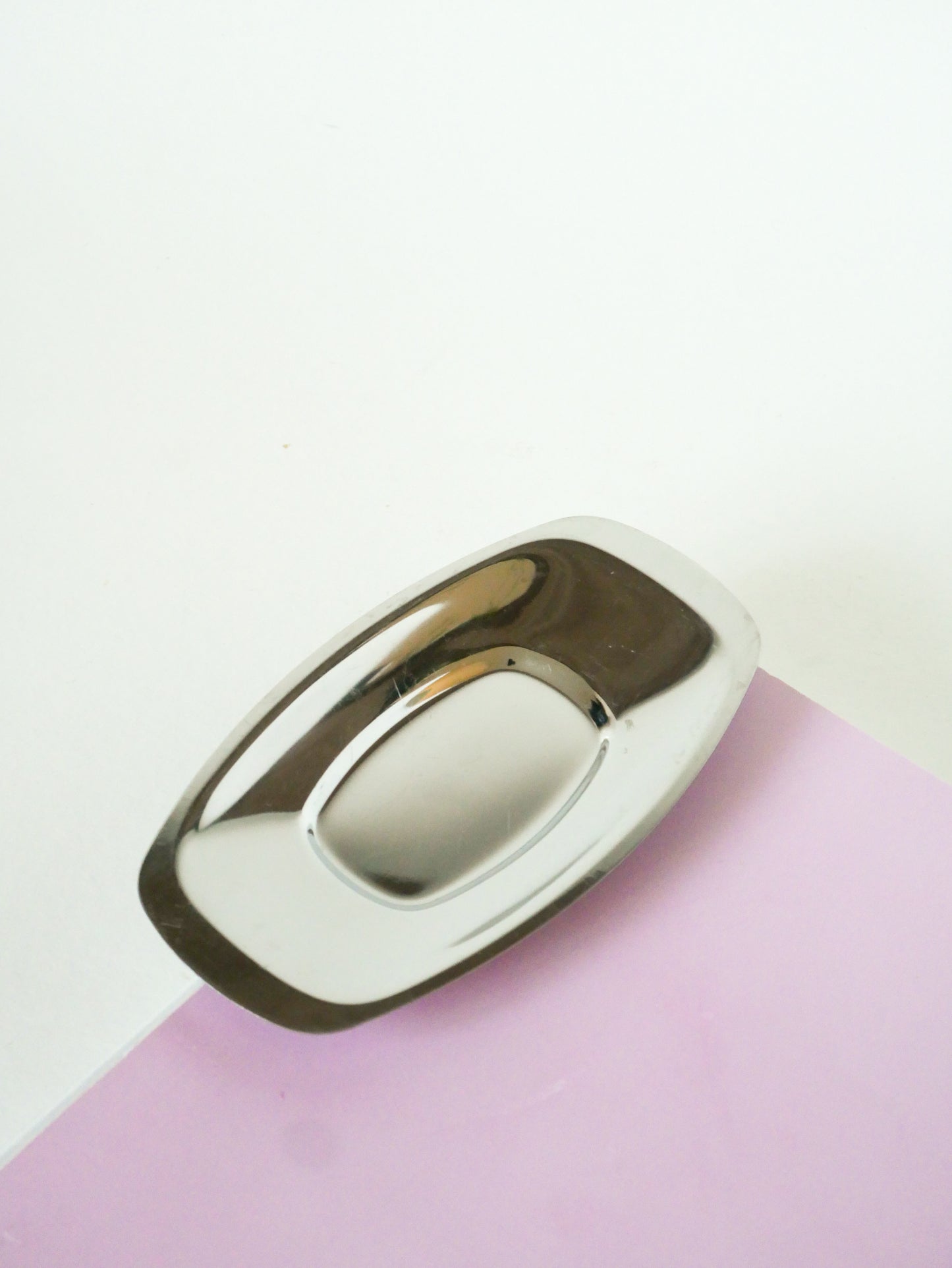 Petit plat en inox oval, 1970