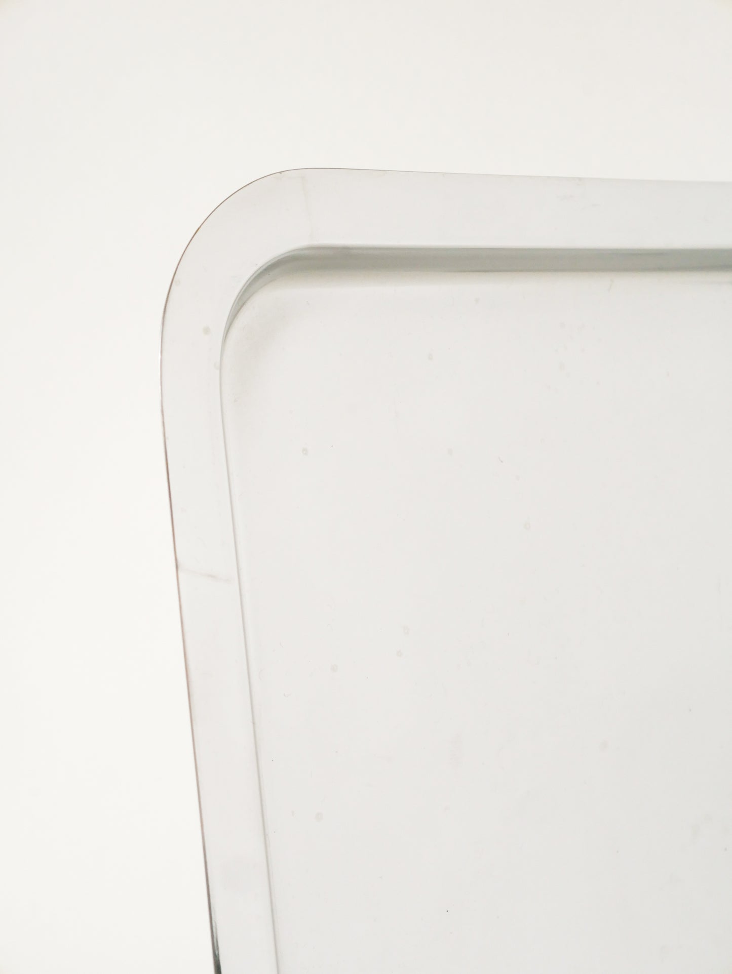 Grand plateau en inox rectangulaire, Made in Italy, Design, 1970 - 27.5 X 36 cm