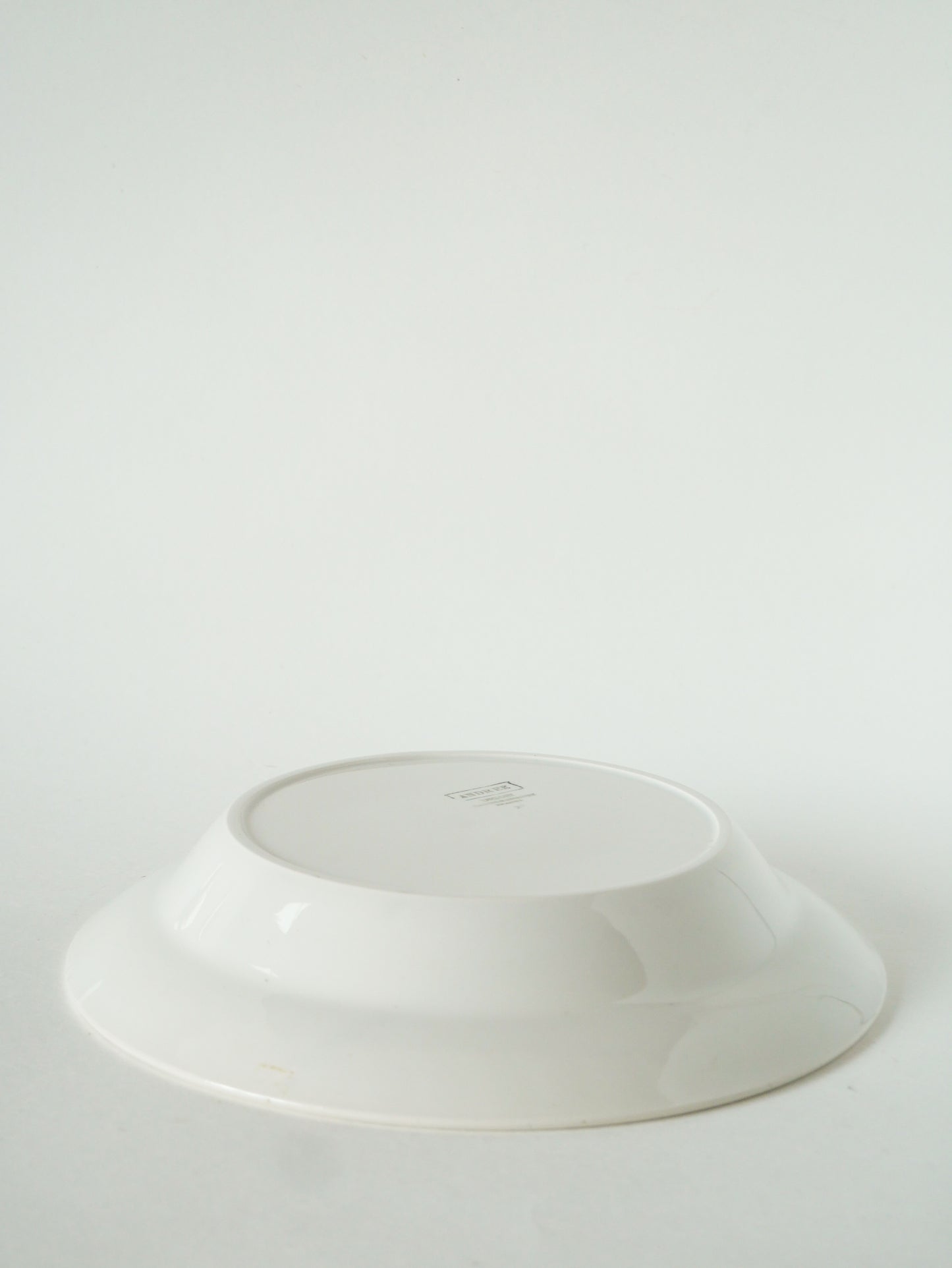Plat creux Digoin Sarreguemines plissé, modèle Andrée, 1960