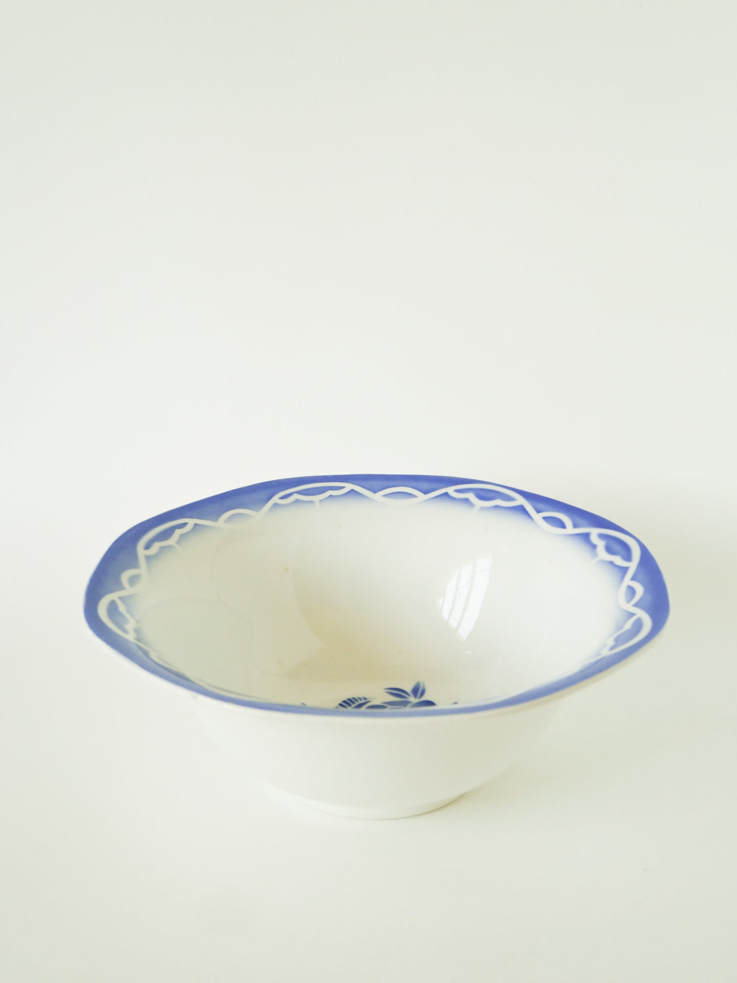 Saladier Digoin Sarreguemines, modèle "Corsica", Bleu, 1950