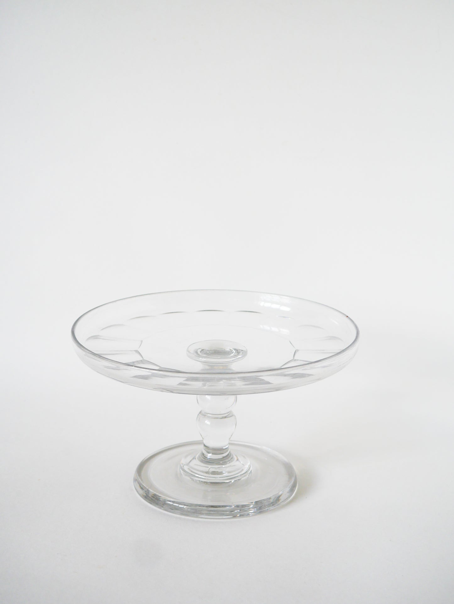 Présentoir sur pieds en verre, 1950