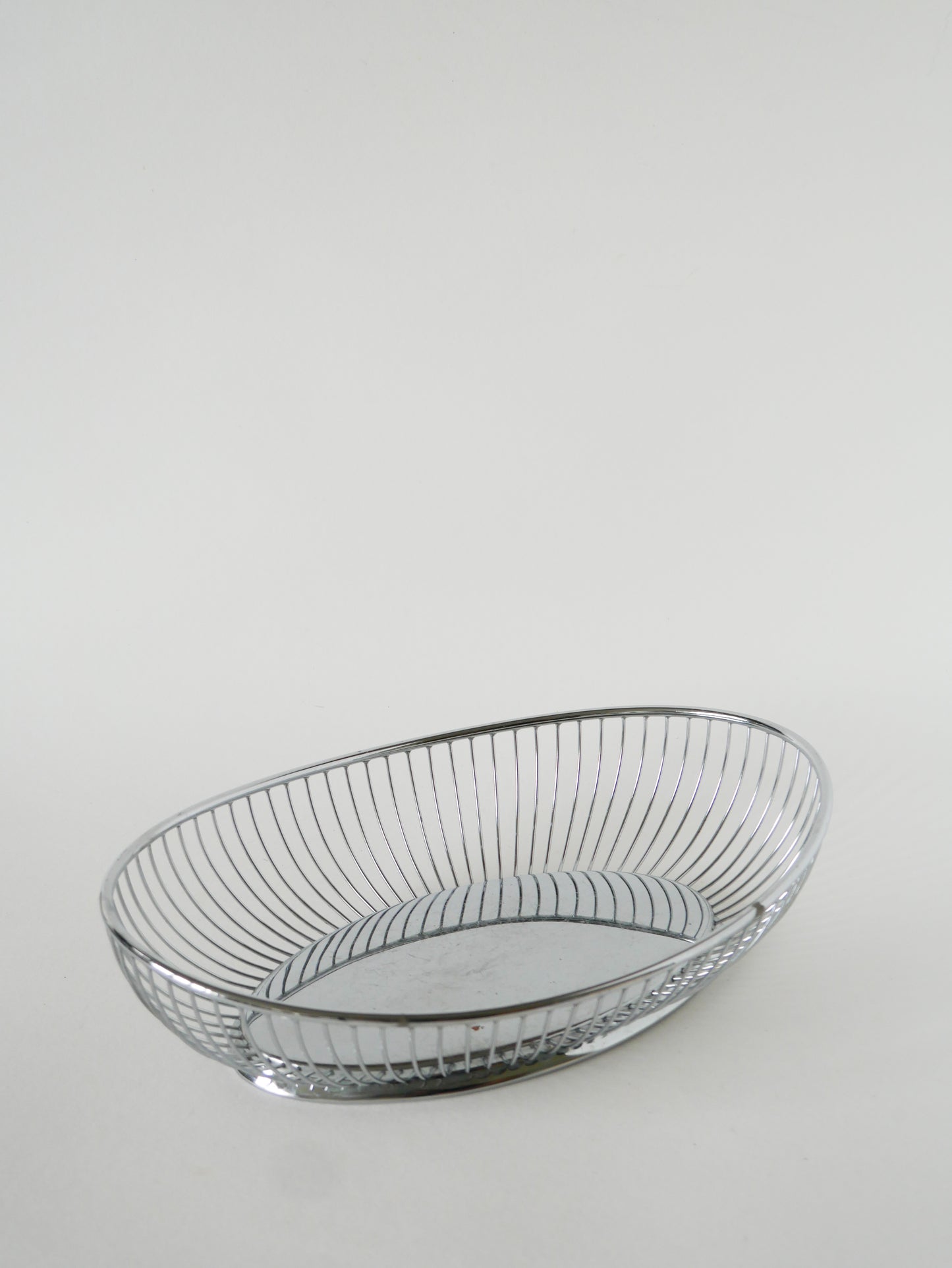 Corbeille en inox, Made in Italy, 1970