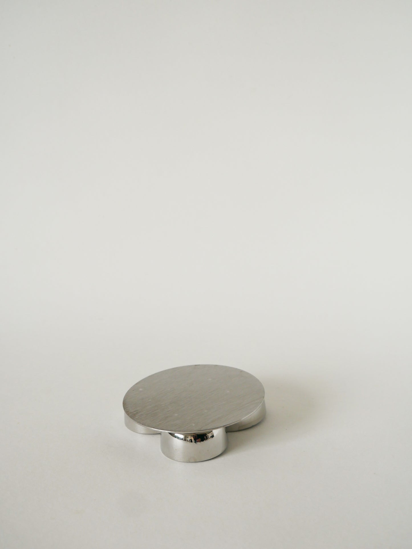 Mini triple présentoir en inox, Design, 1970