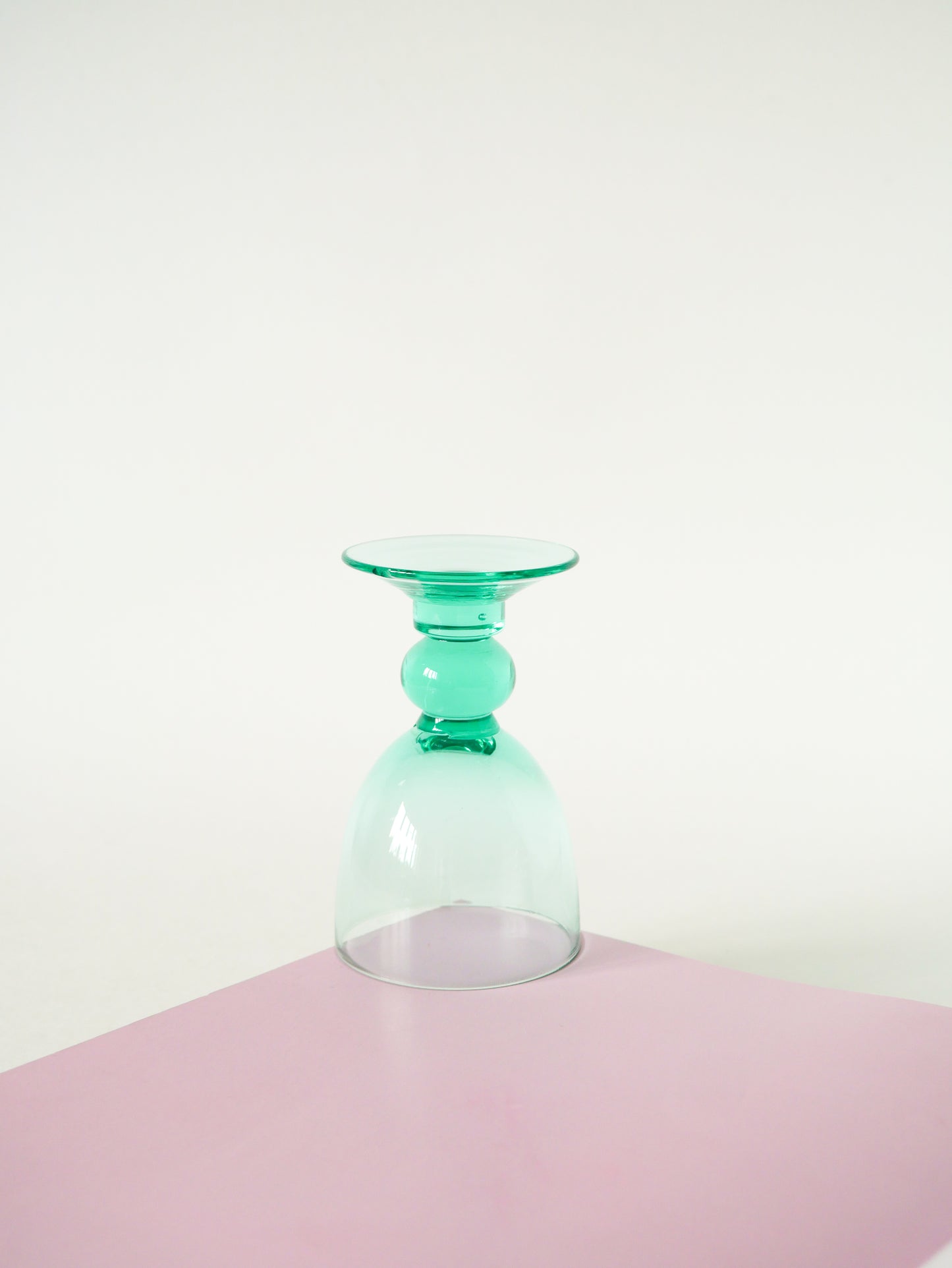 Ensemble composé de 6 petits verres à liqueur, Bleu Turquoise, Design, 1970