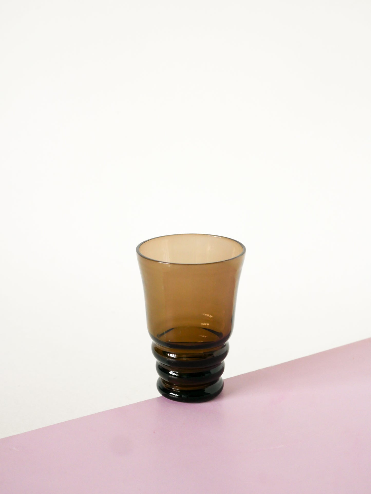 Lot de 4 verres à liqueur en verre fumé, Art Déco, 1930