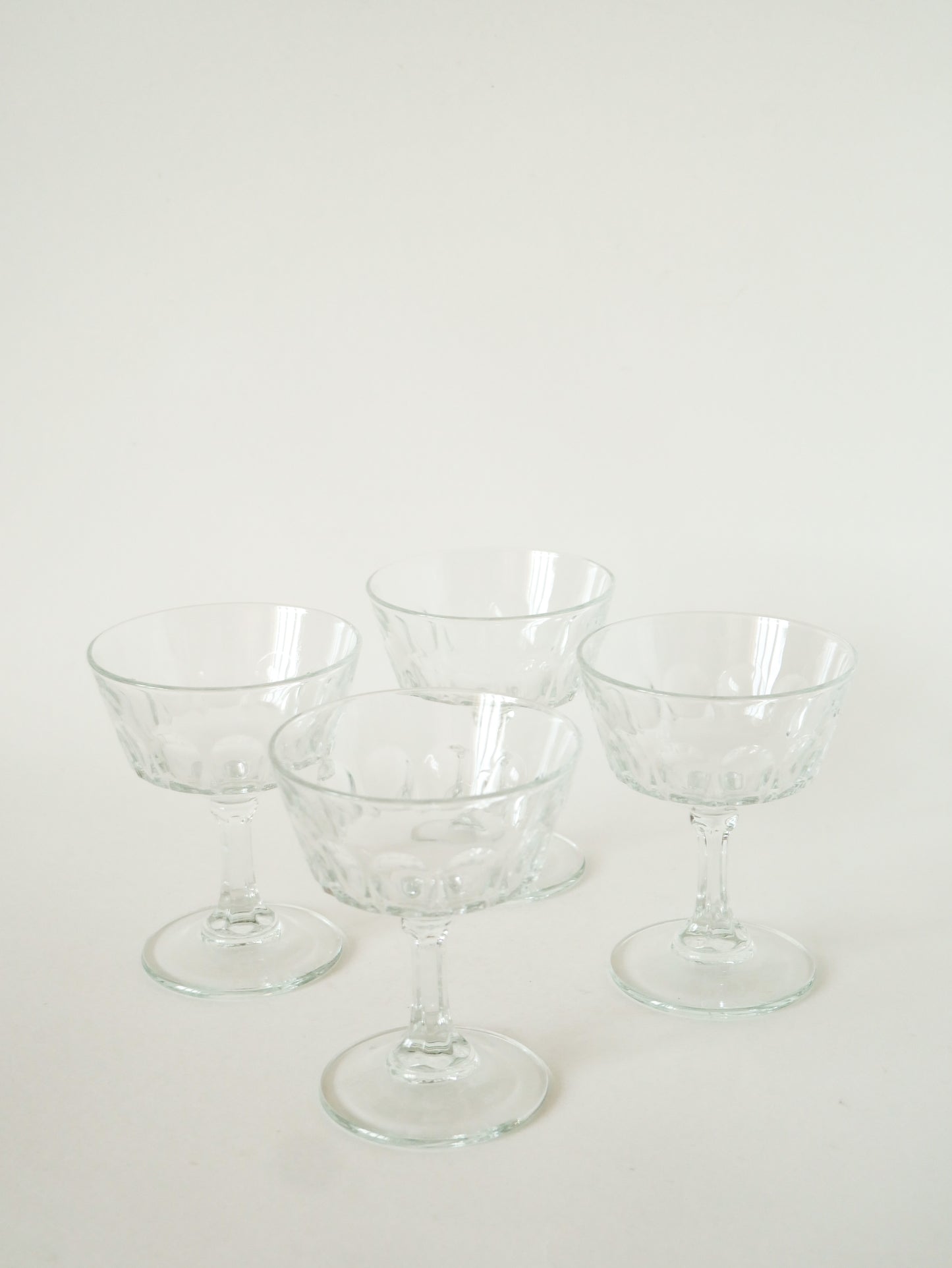 Lot de 4 coupes à champagne, Vintage, 1970 - 12 X 8 cm