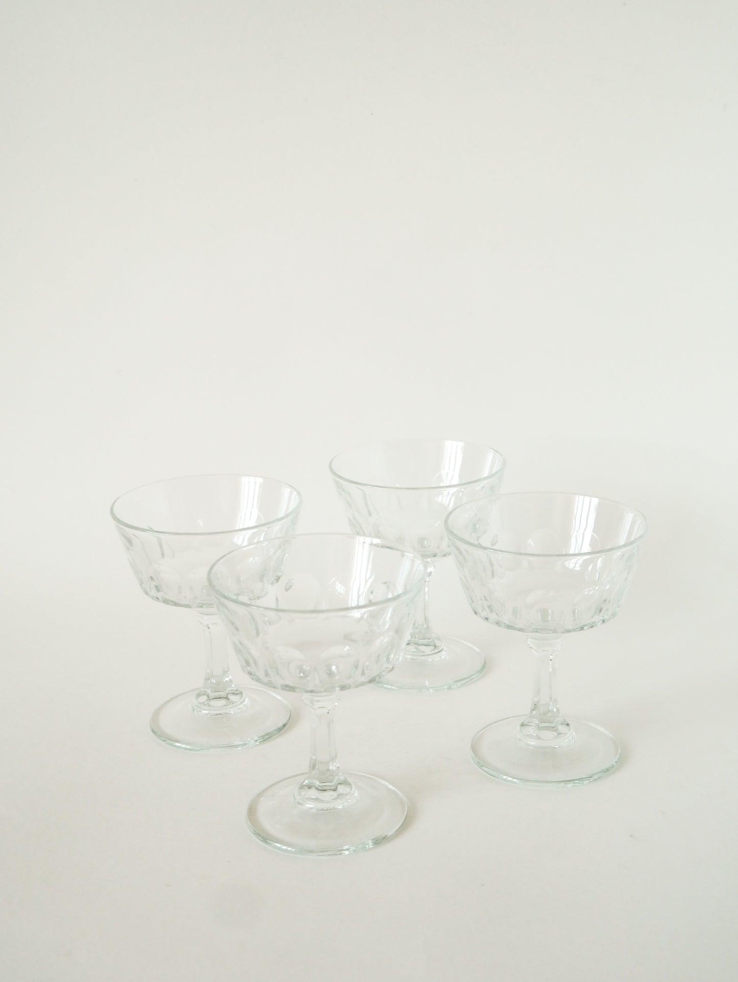 Lot de 4 coupes à champagne, Vintage, 1970 - 12 X 8 cm